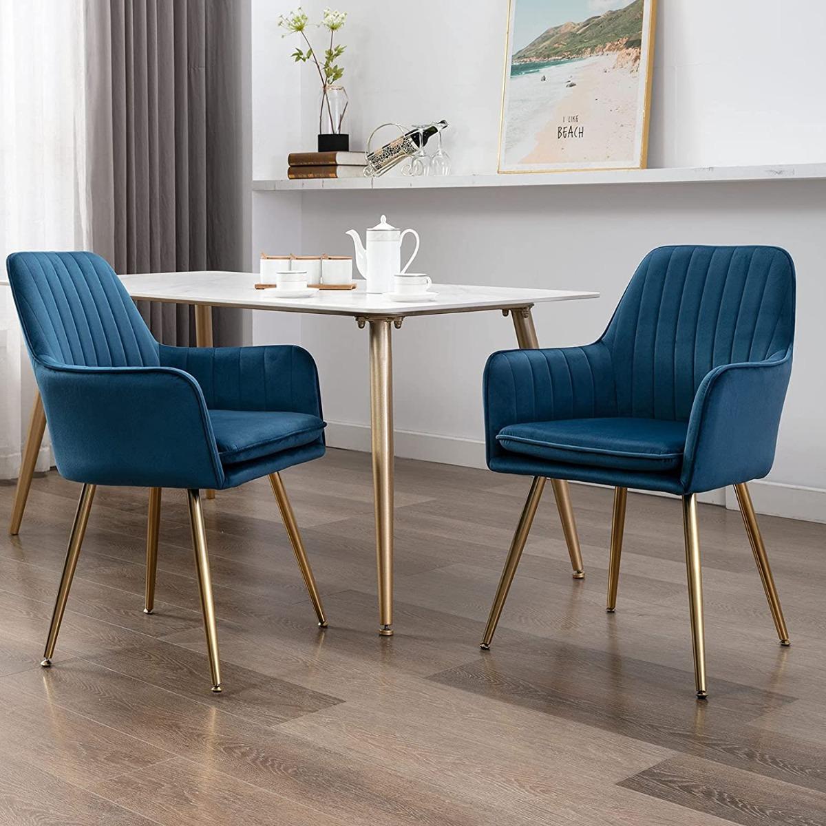 كرسي سفرة مخملي من ماهماي- طقم قطعتين-furniture-diningroom-chairsandbenches-image-1