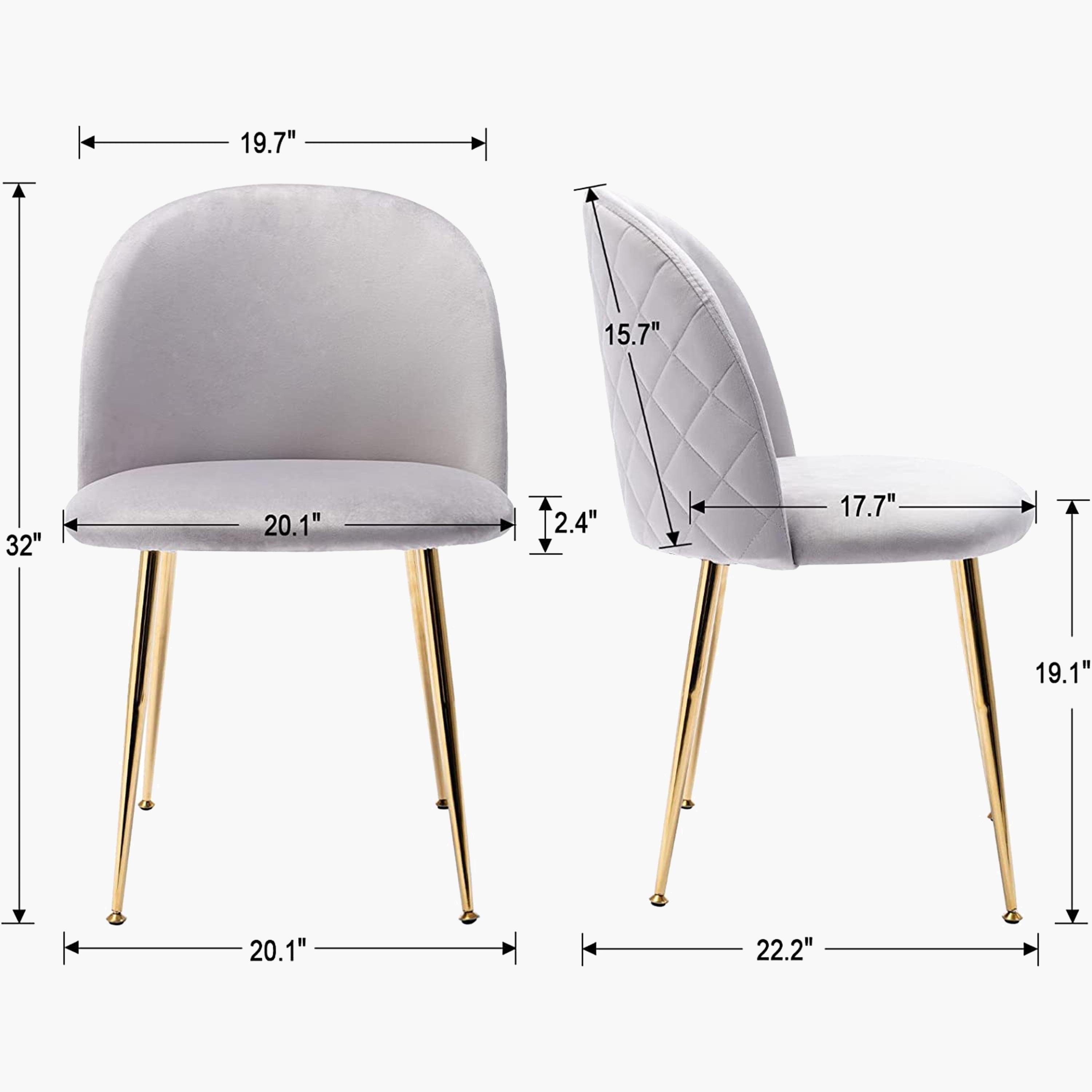 Velvet Armless Dining Chair-furniture-diningroom-chairsandbenches-image-3