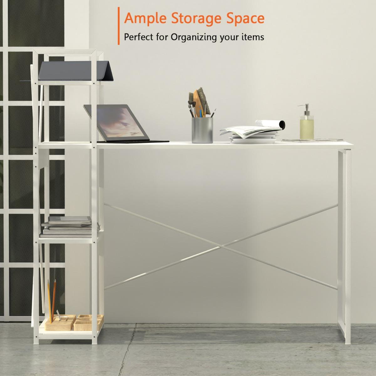 Rectangular 4-Tier Desk - 110x48x120 cm-furniture-livingroom-consoletablesandmirrors-image-2