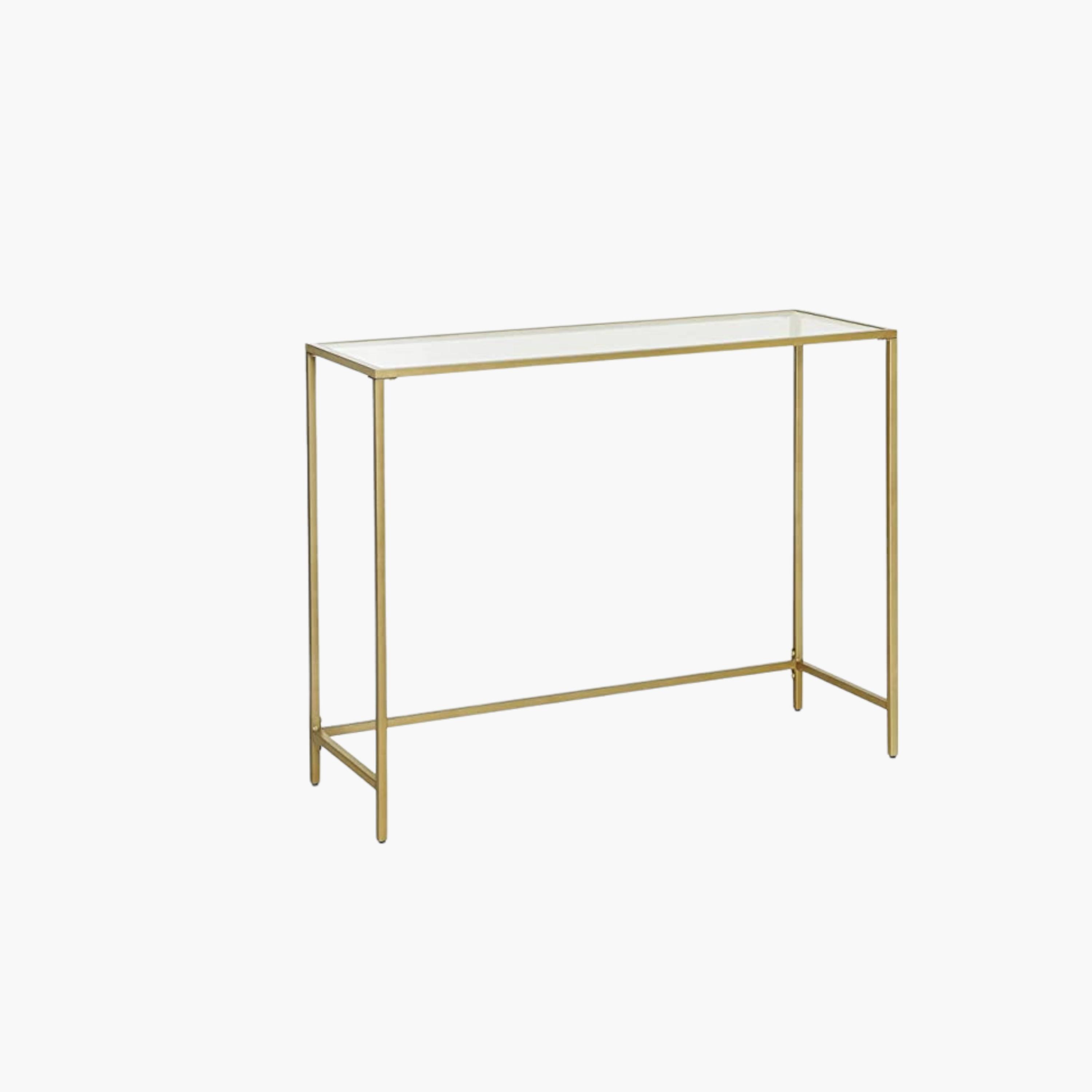 Tempered Glass Console Table - 100x35x80 cms-furniture-livingroom-consoletablesandmirrors-image-1