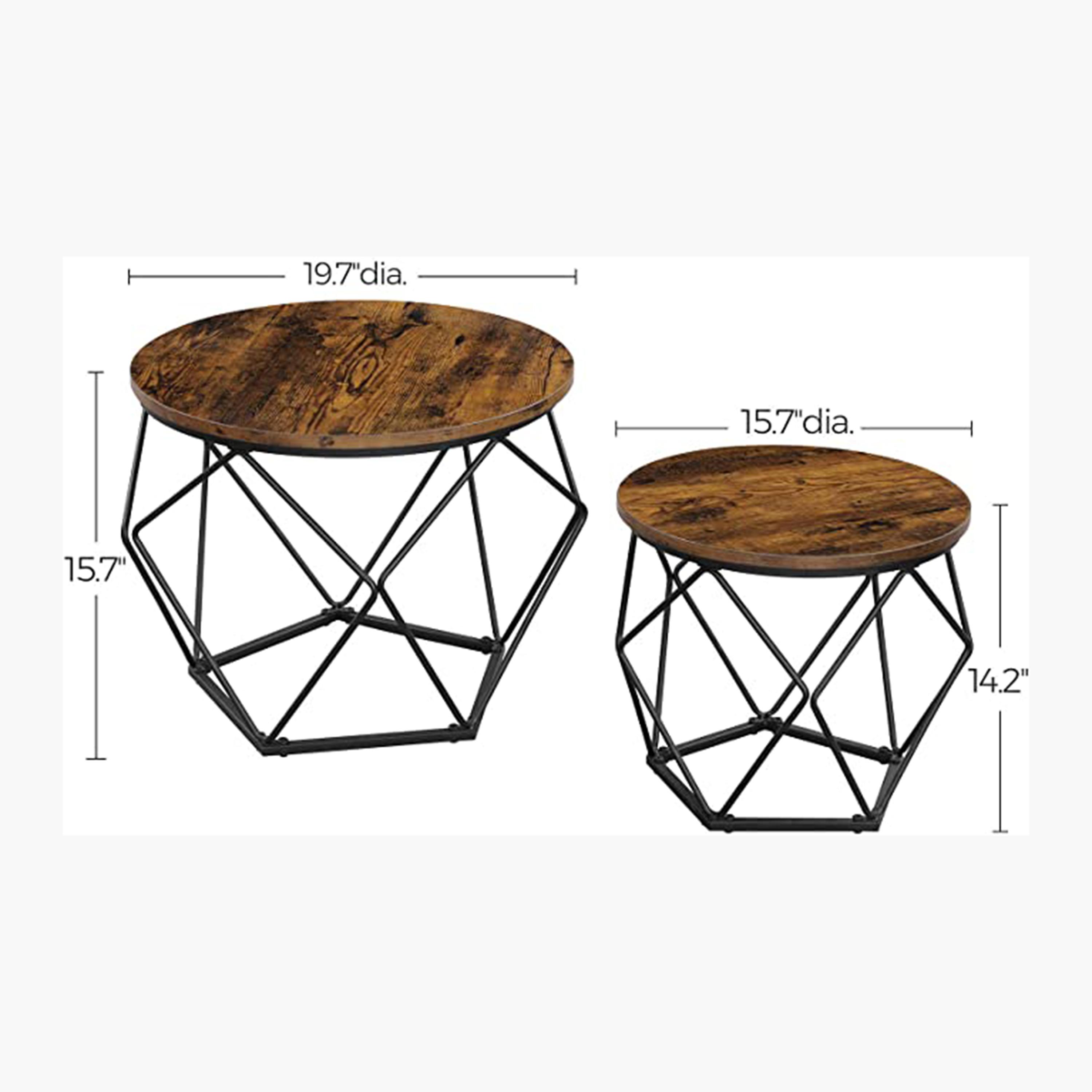 Wooden Top 2-Piece End Table Set-furniture-livingroom-sideandendtables-image-5