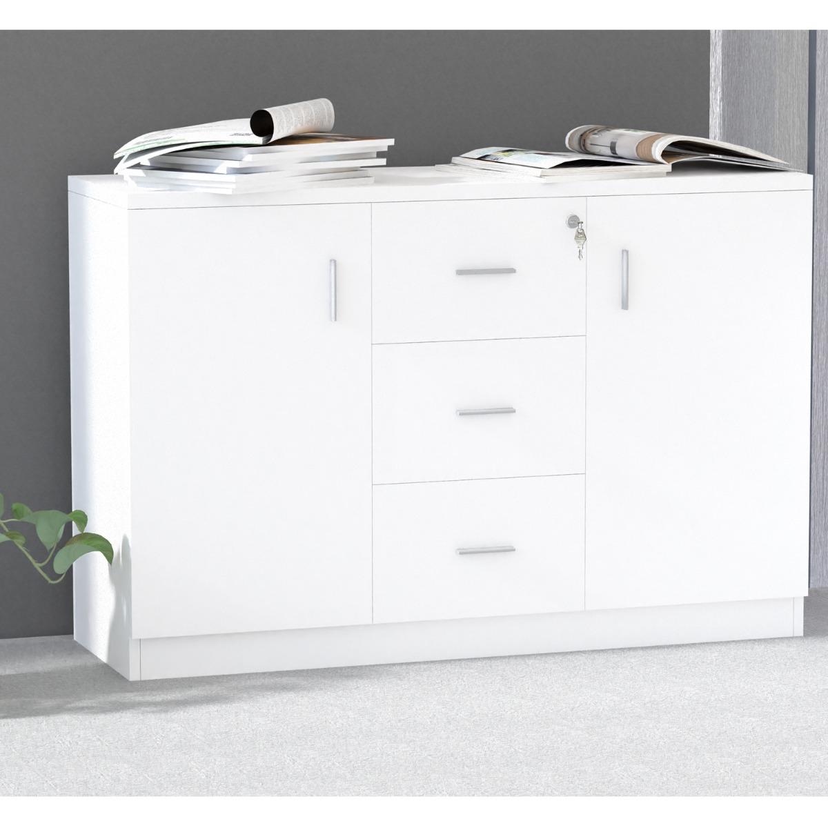 Carre Carre Table with Drawers- 120x40x80 cm-furniture-bedroom-chestofdrawers-image-2