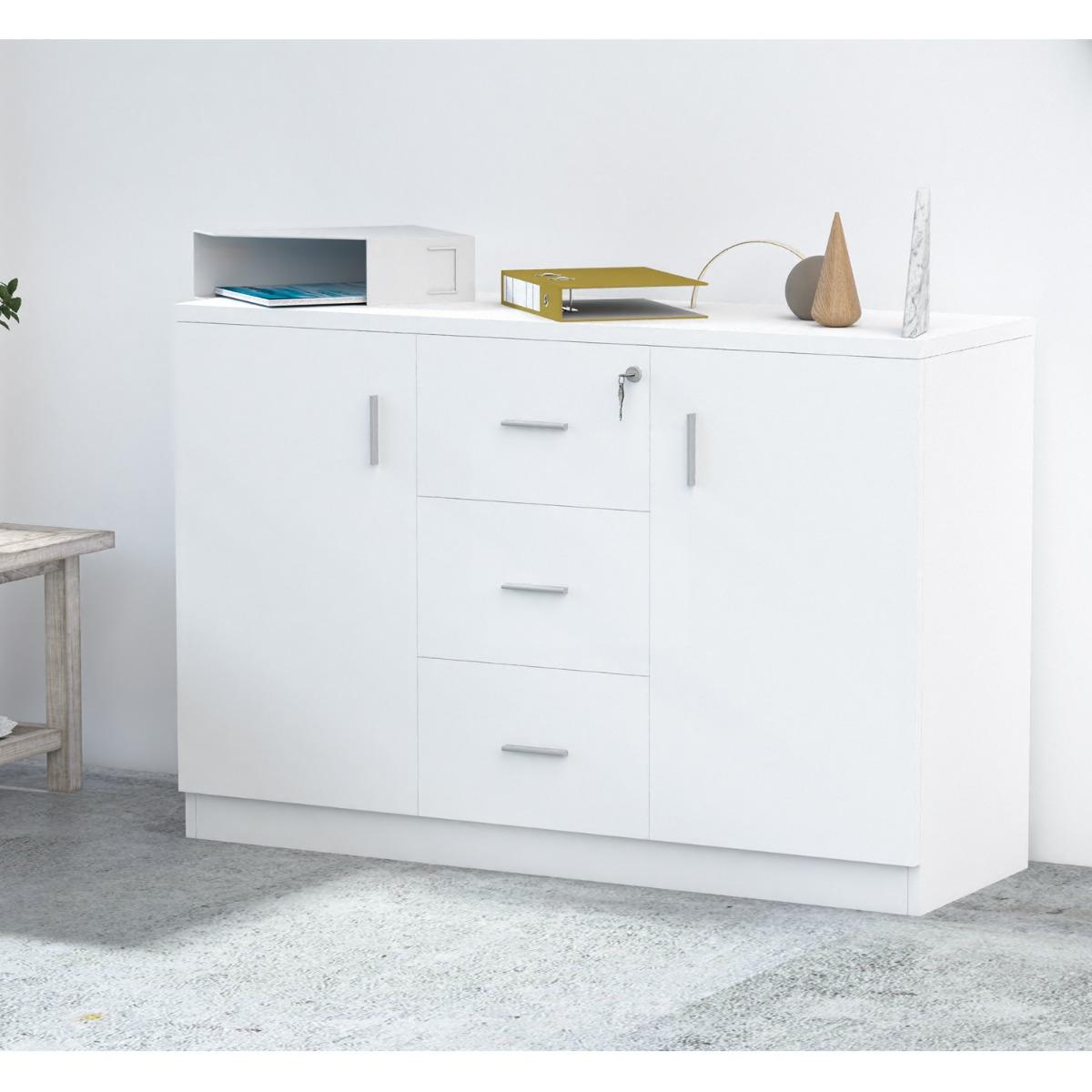 Carre Carre Table with Drawers- 120x40x80 cm-furniture-bedroom-chestofdrawers-image-3