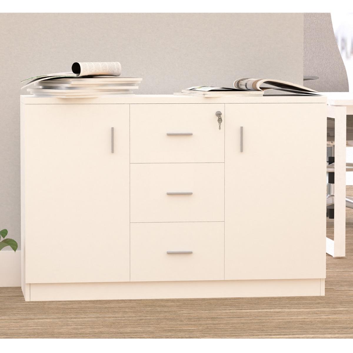 Carre Carre Table with Drawers- 120x40x80 cm-furniture-bedroom-chestofdrawers-image-4