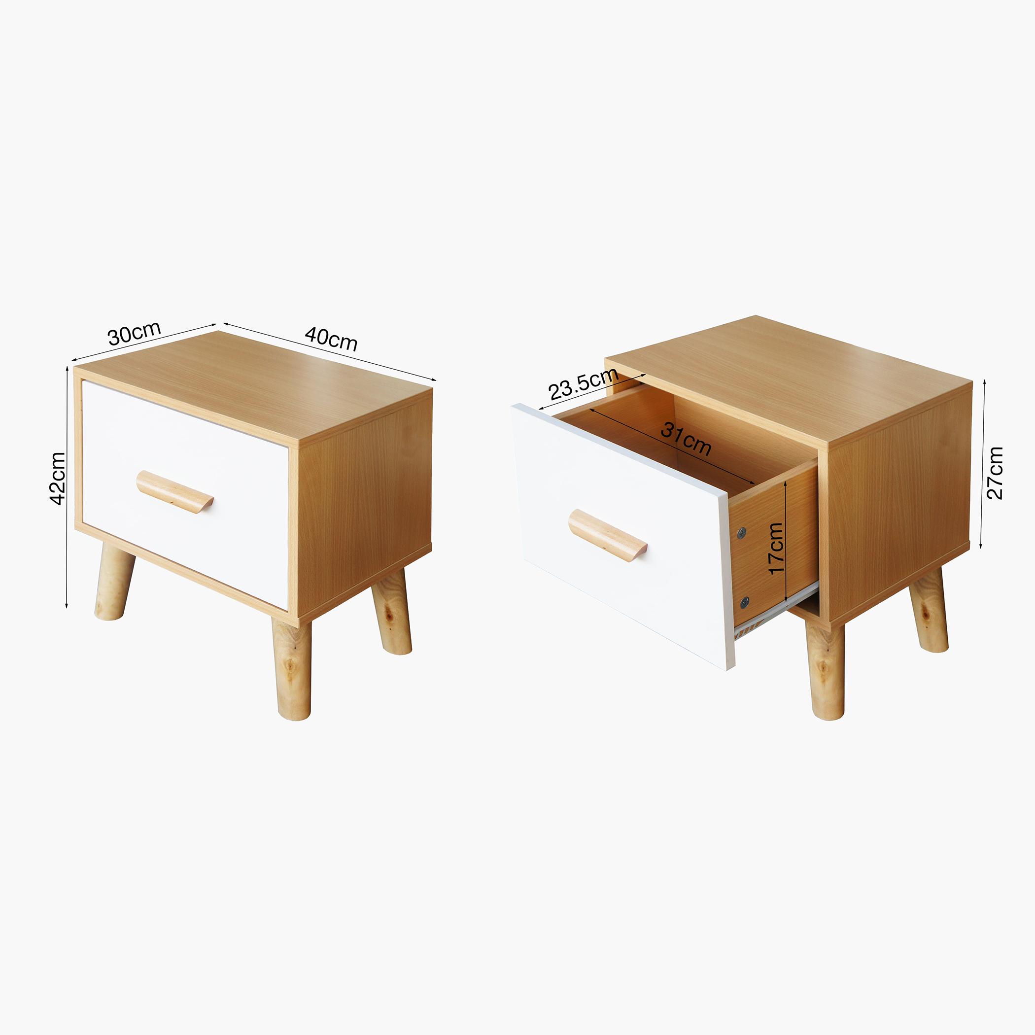 Wooden Top Side Table with Drawer-furniture-bedroom-nightstands-image-10