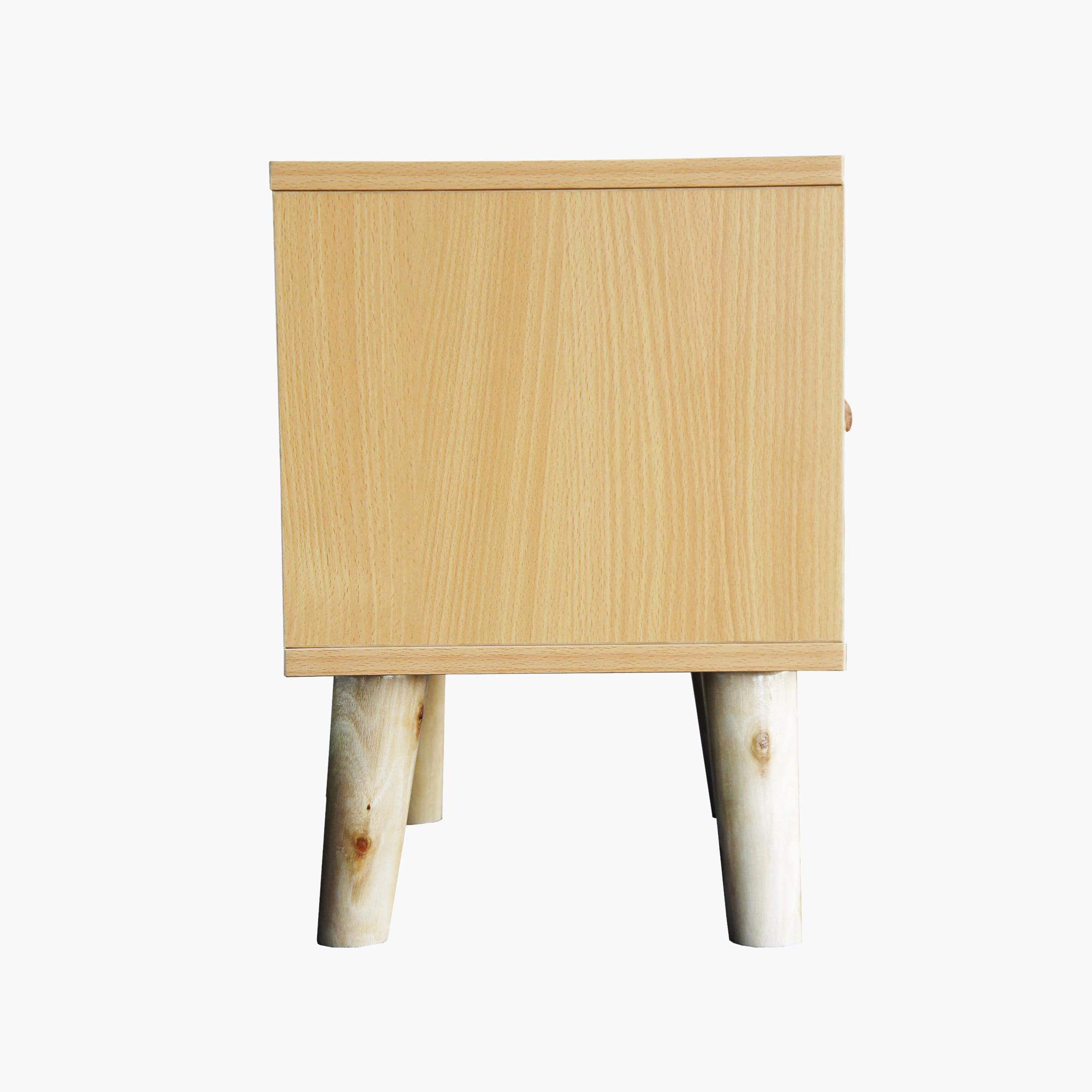 Wooden Top Side Table with Drawer-furniture-bedroom-nightstands-image-6