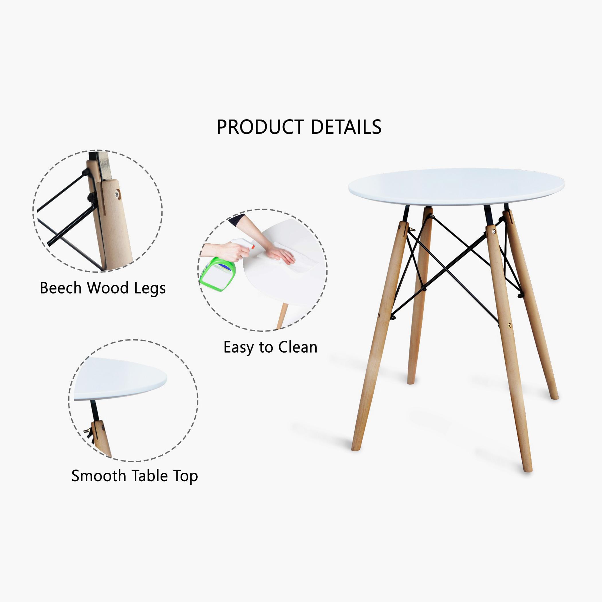 Round Dining Table - 60x50x75 cm-furniture-bedroom-nightstands-image-3