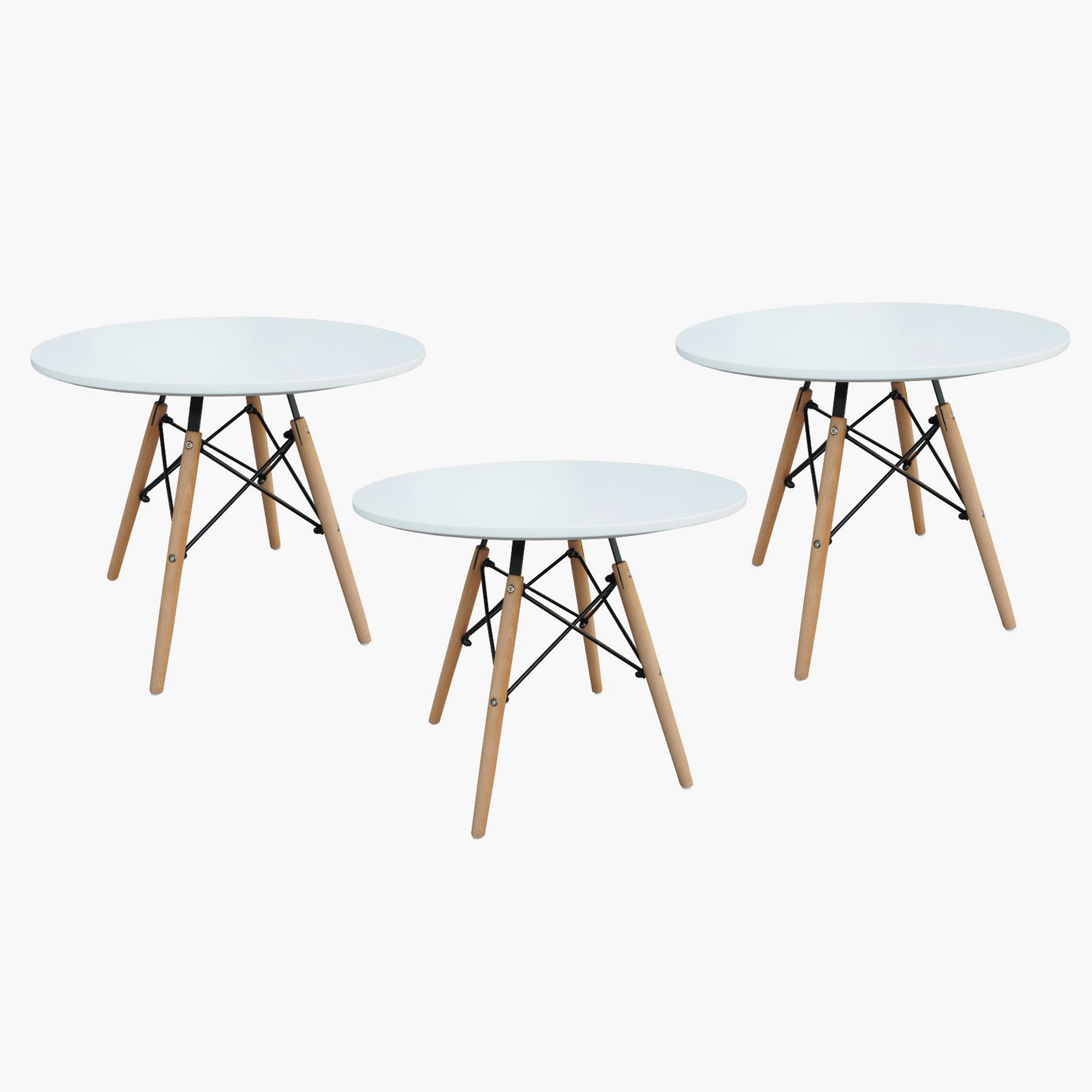 Wooden Top Coffee Table - Set of 3-furniture-livingroom-coffeetables-image-1