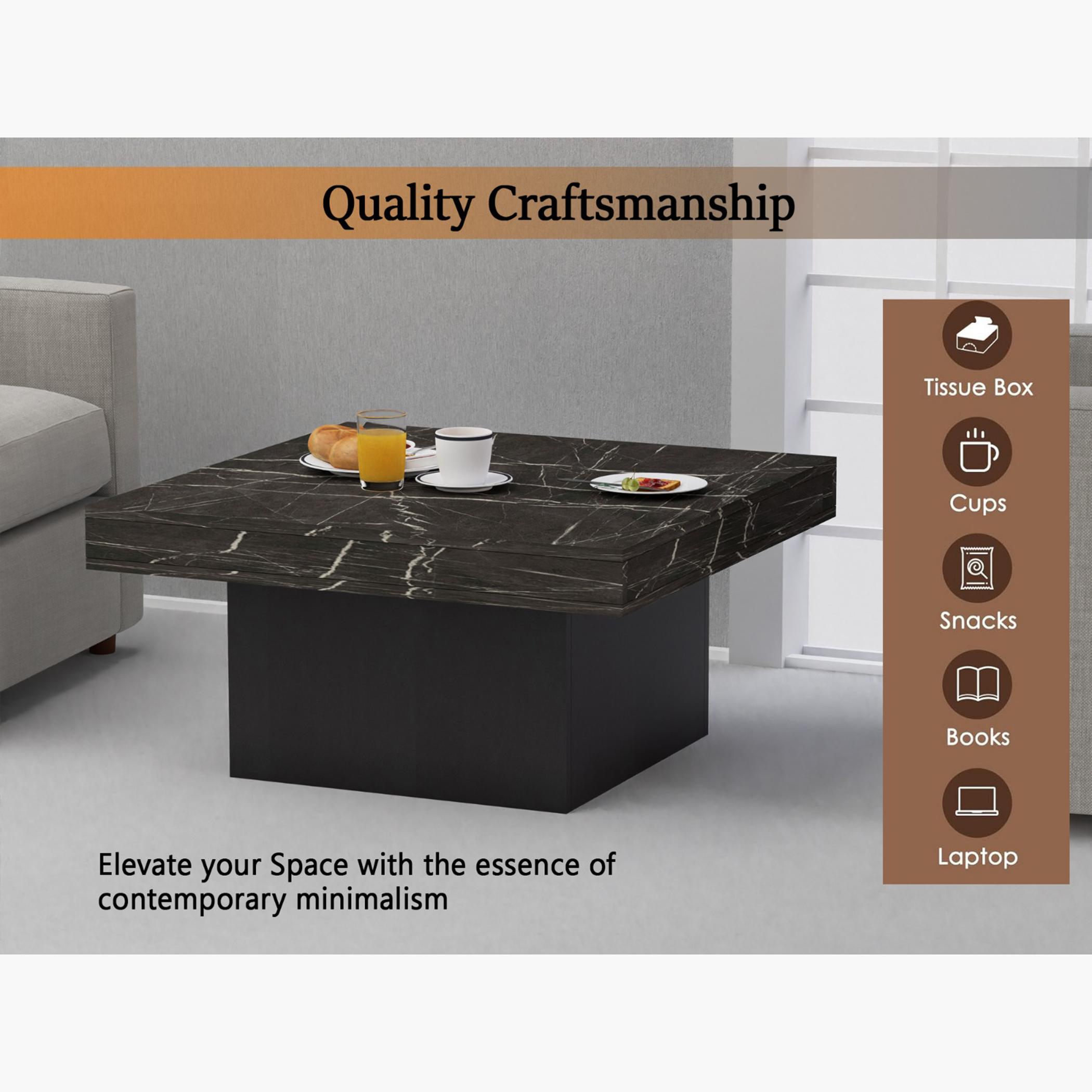Modern Wooden Top Coffee Table - 90x90x45 cm-furniture-livingroom-coffeetables-image-3