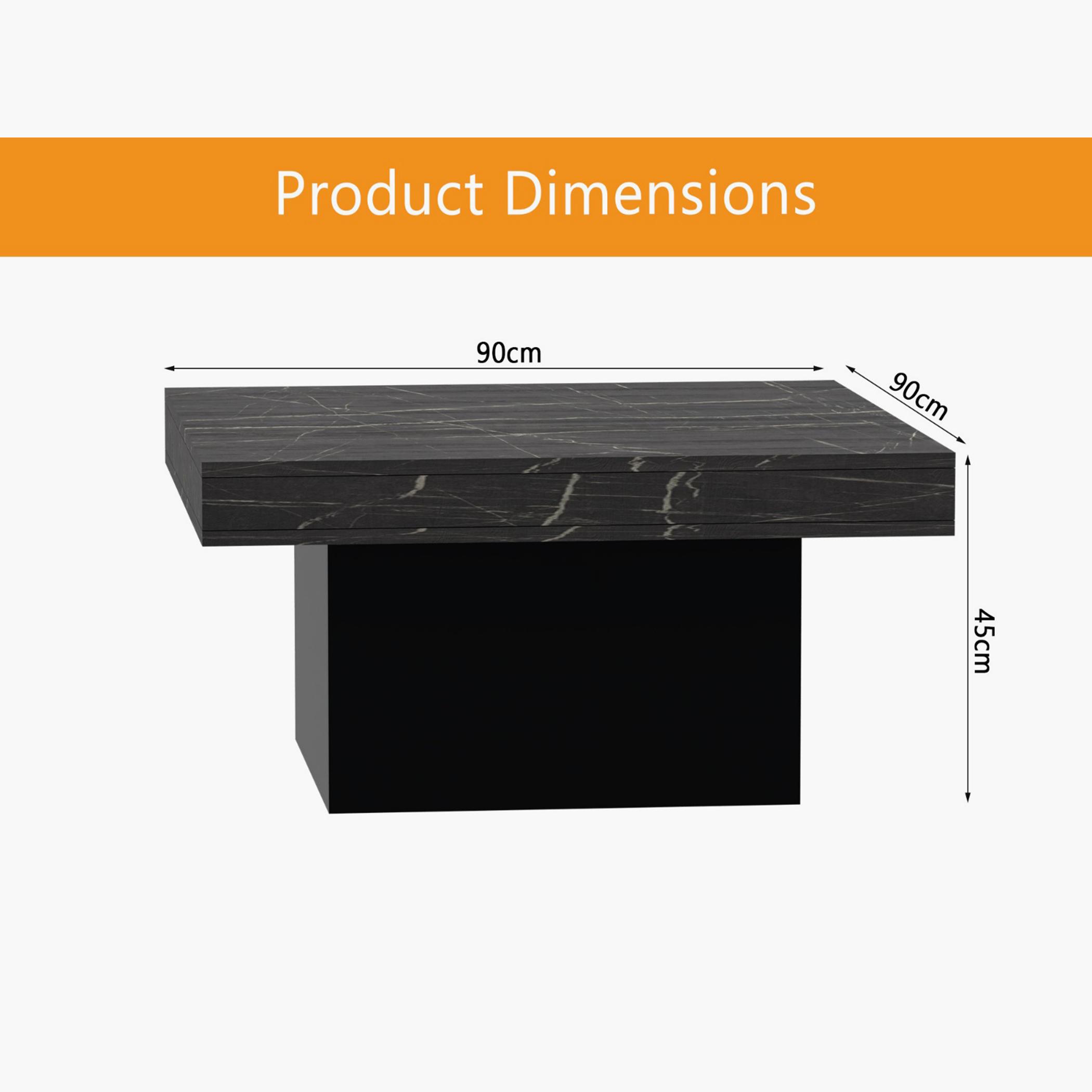 Modern Wooden Top Coffee Table - 90x90x45 cm-furniture-livingroom-coffeetables-image-5