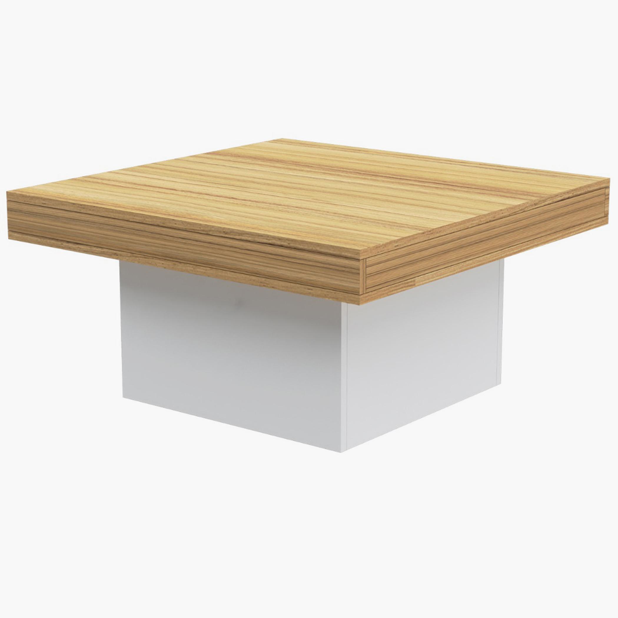 Modern Wooden Coffee Table - 90x90x45 cm-furniture-livingroom-coffeetables-image-1