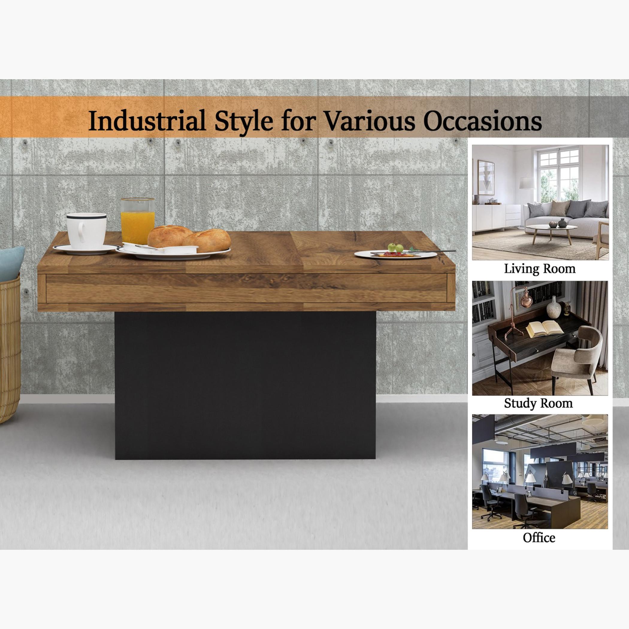 Modern Wooden Coffee Table - 90x90x45 cm-furniture-livingroom-coffeetables-image-2