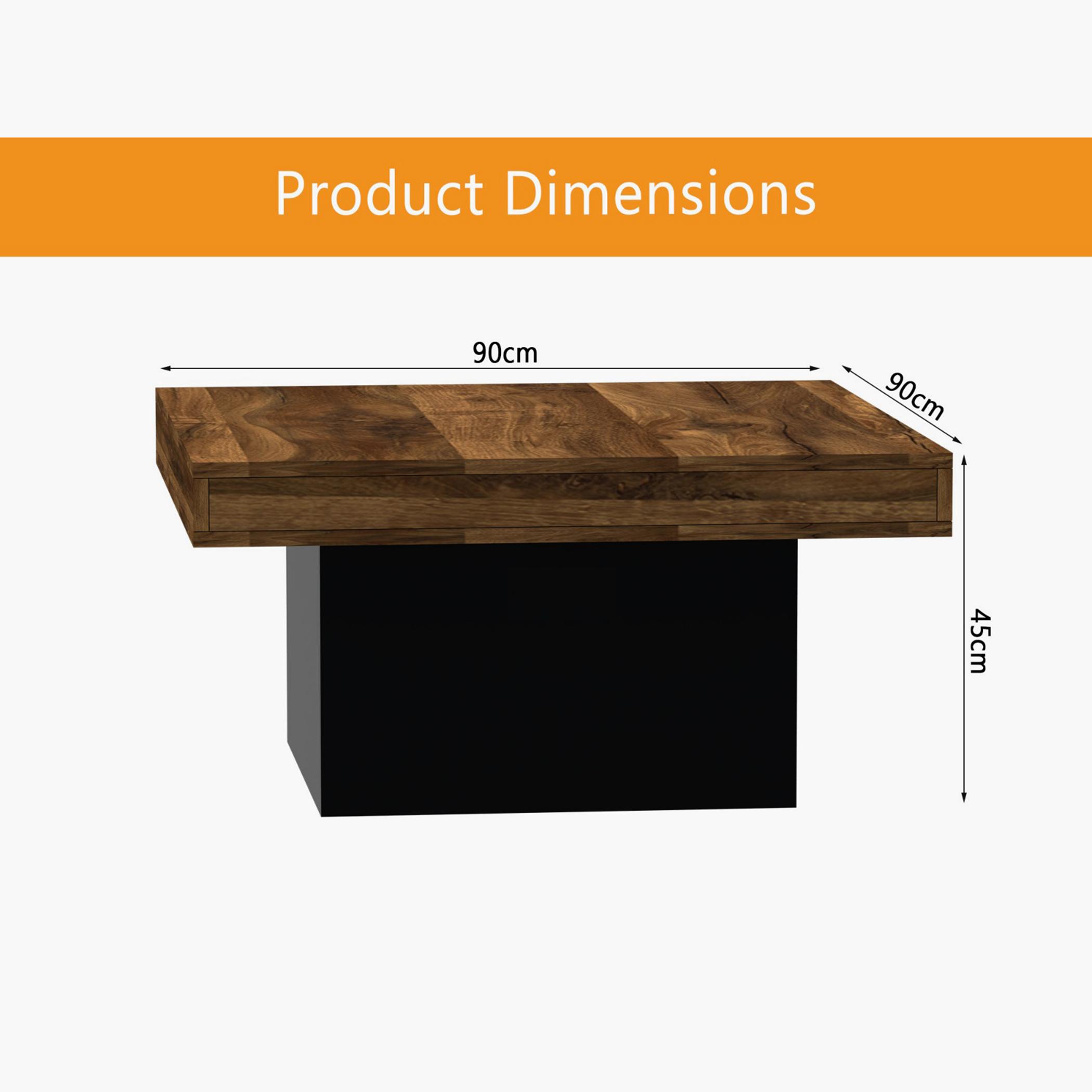Modern Wooden Coffee Table - 90x90x45 cm-furniture-livingroom-coffeetables-image-5