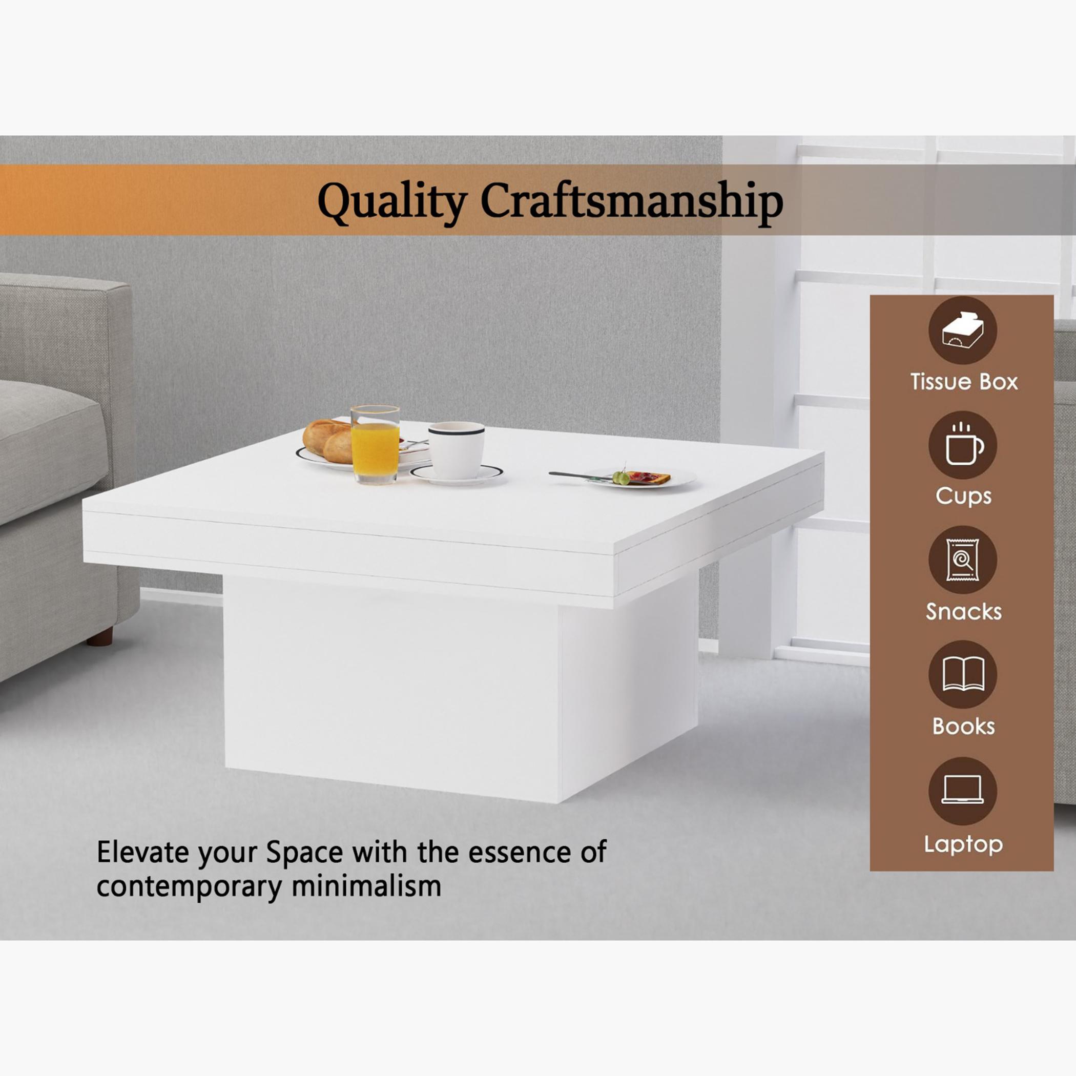 Modern Wooden Coffee Table - 90x90x45 cm-furniture-livingroom-coffeetables-image-3