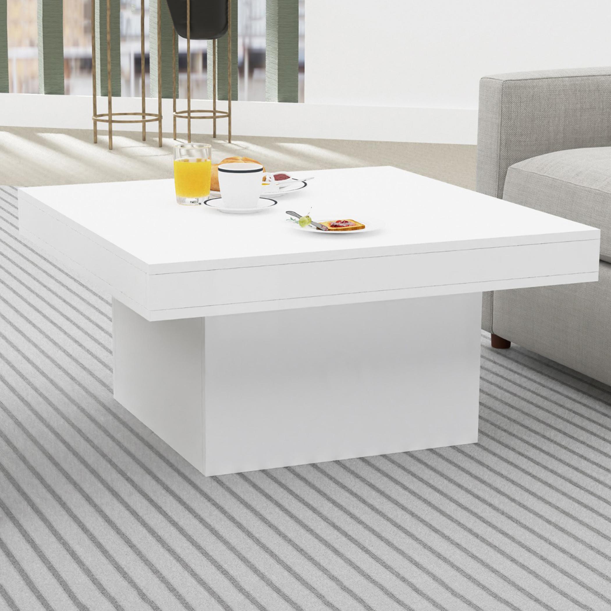 Modern Wooden Coffee Table - 90x90x45 cm-furniture-livingroom-coffeetables-image-4