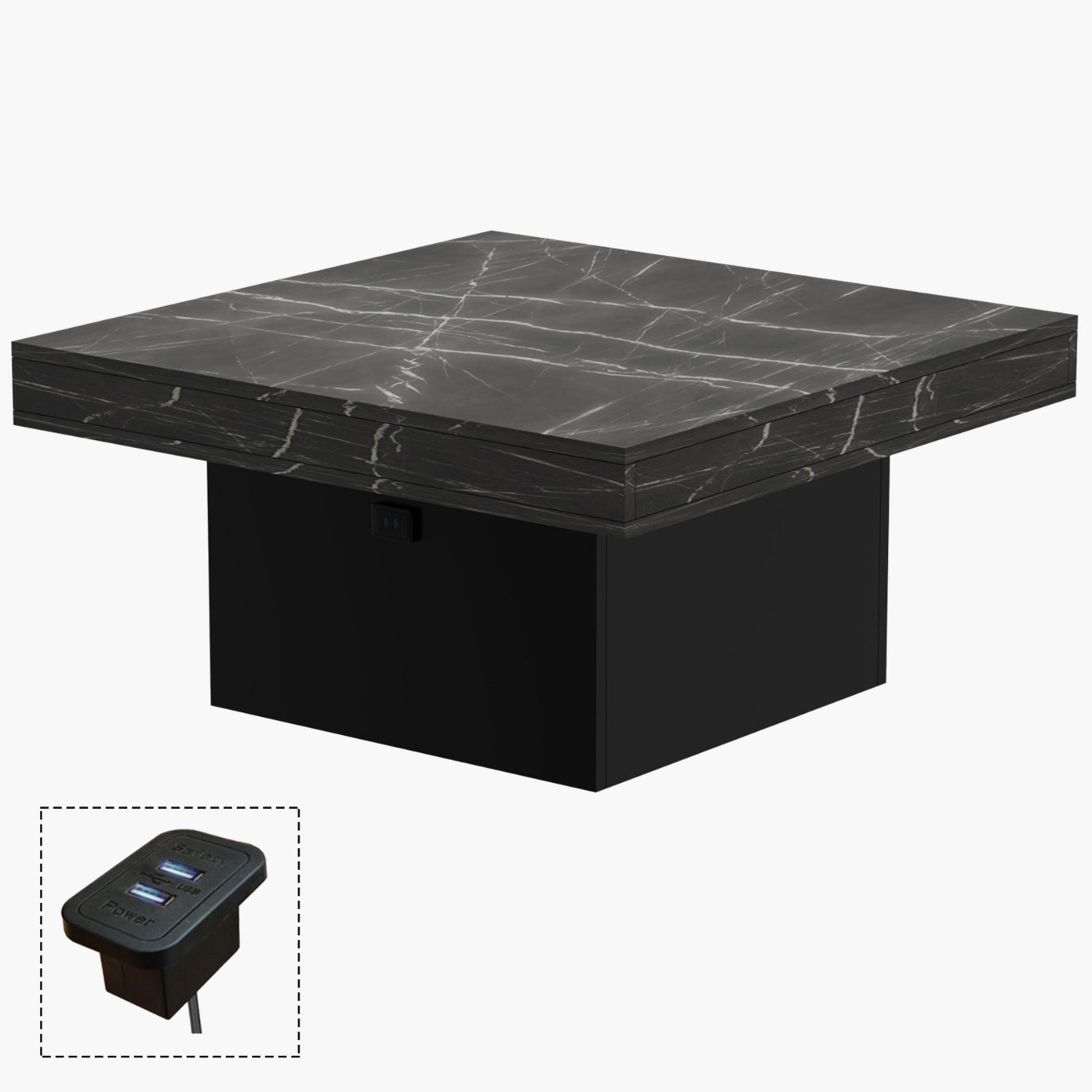 طاولة قهوة خشبية مع منفذ يو إس بي مودرن من ماهماي- 90x90x45 سم-furniture-livingroom-coffeetables-image-1