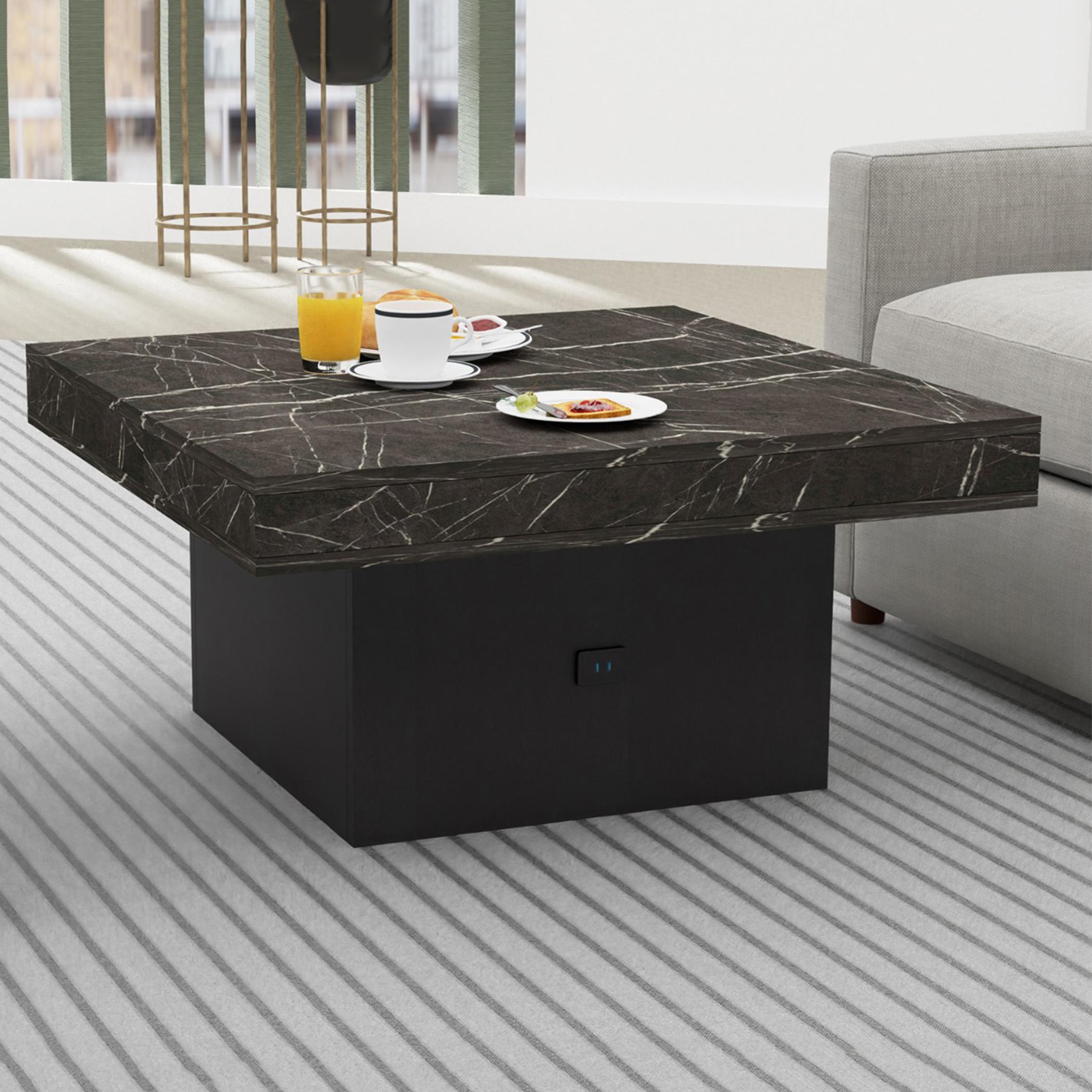 طاولة قهوة خشبية مع منفذ يو إس بي مودرن من ماهماي- 90x90x45 سم-furniture-livingroom-coffeetables-image-4