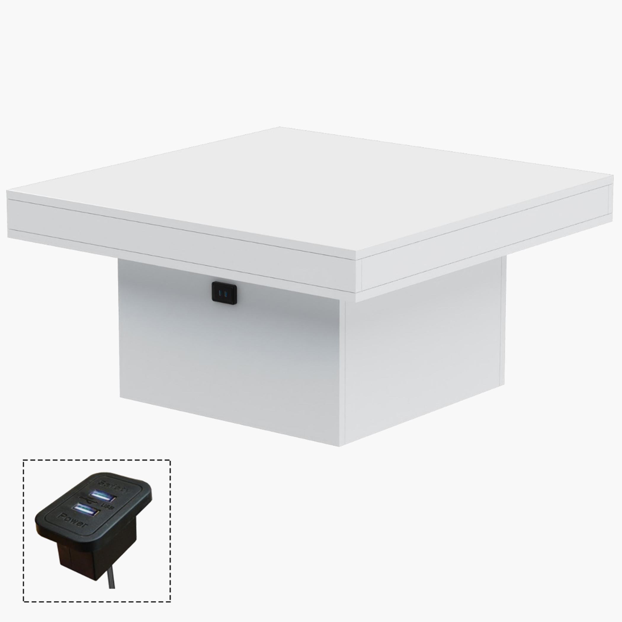 Modern Coffee Table with USB Port - 90x90x45 cm-furniture-livingroom-coffeetables-image-1