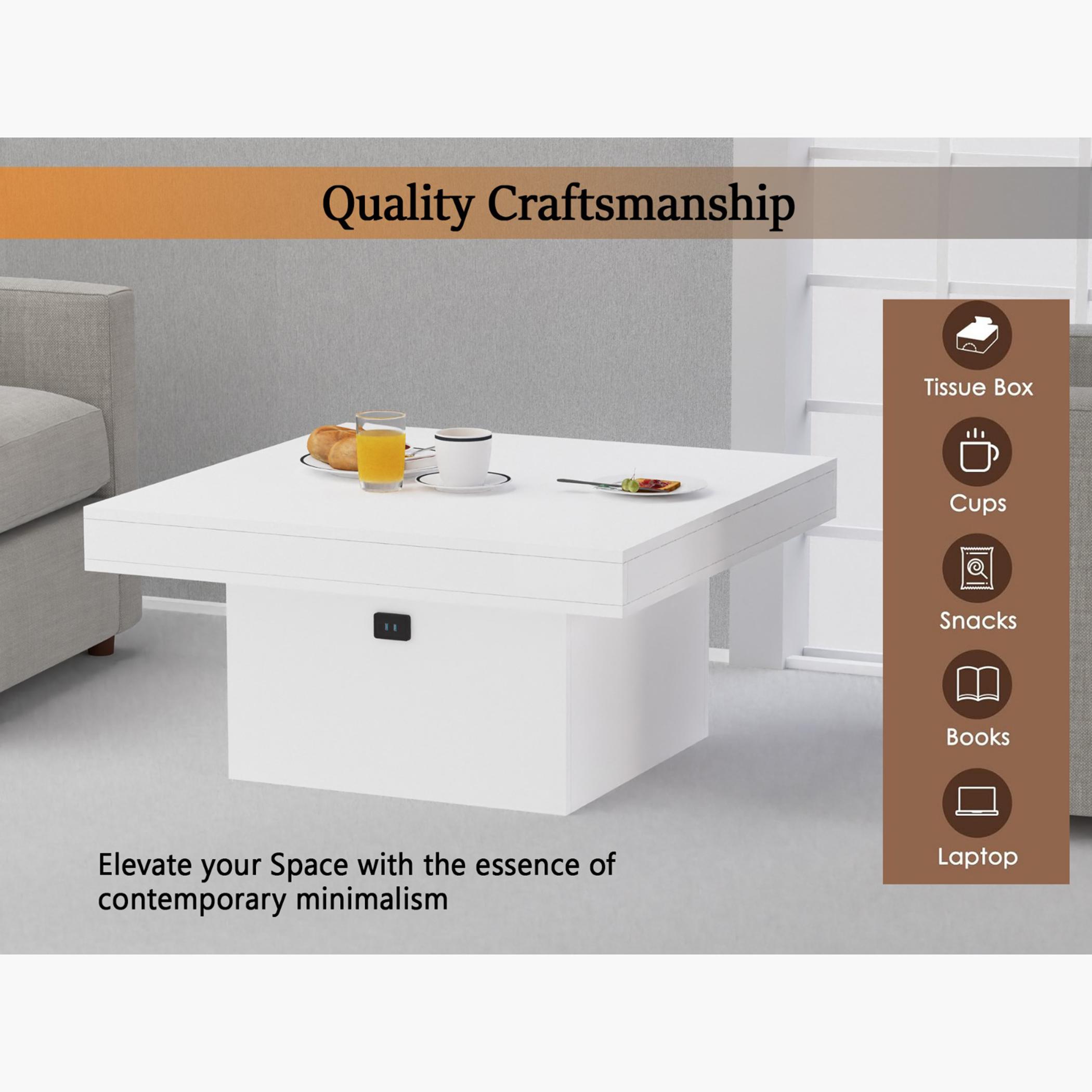 Modern Coffee Table with USB Port - 90x90x45 cm-furniture-livingroom-coffeetables-image-3