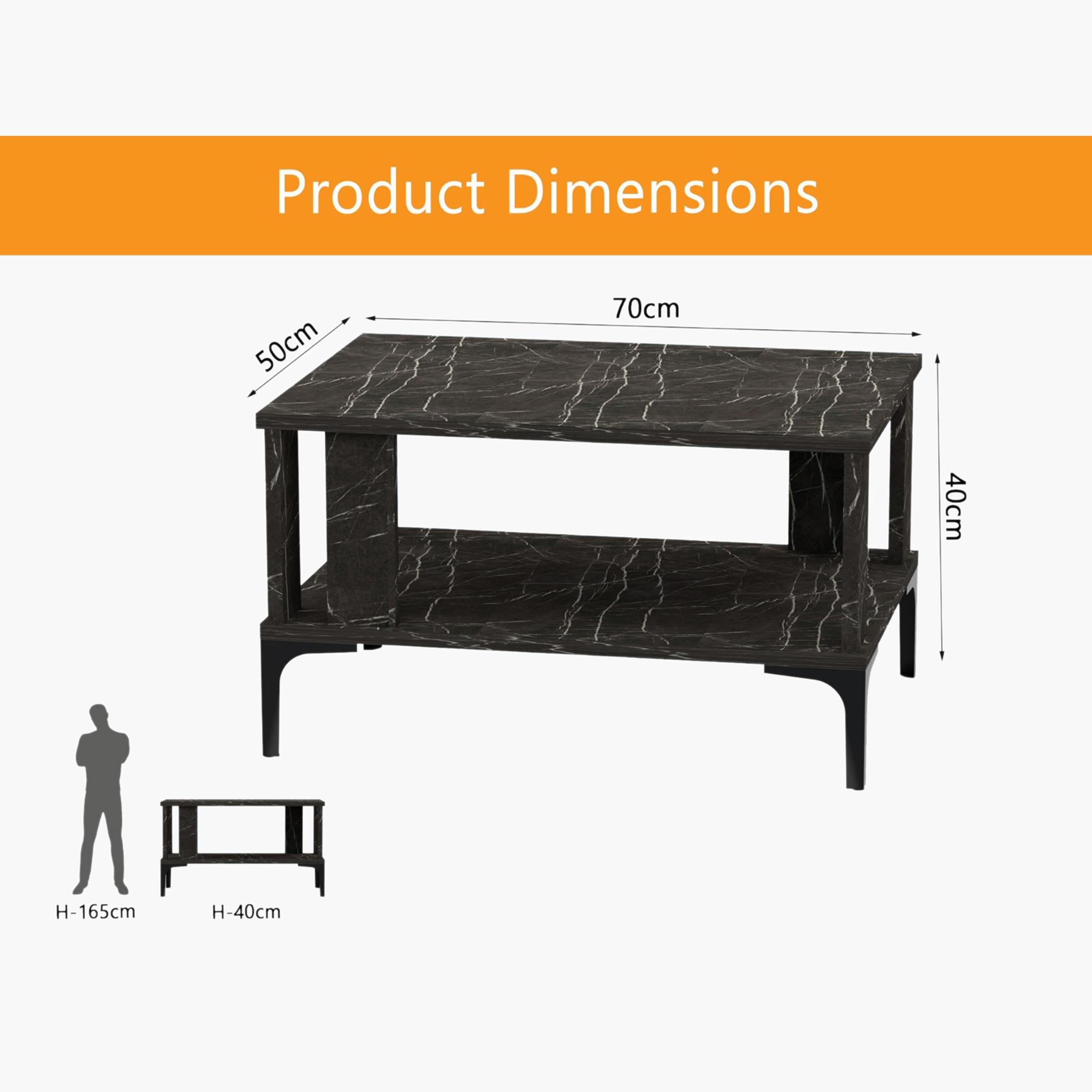 Modern Coffee Table with Storage Shelf - 70x50x40 cm-furniture-livingroom-coffeetables-image-5