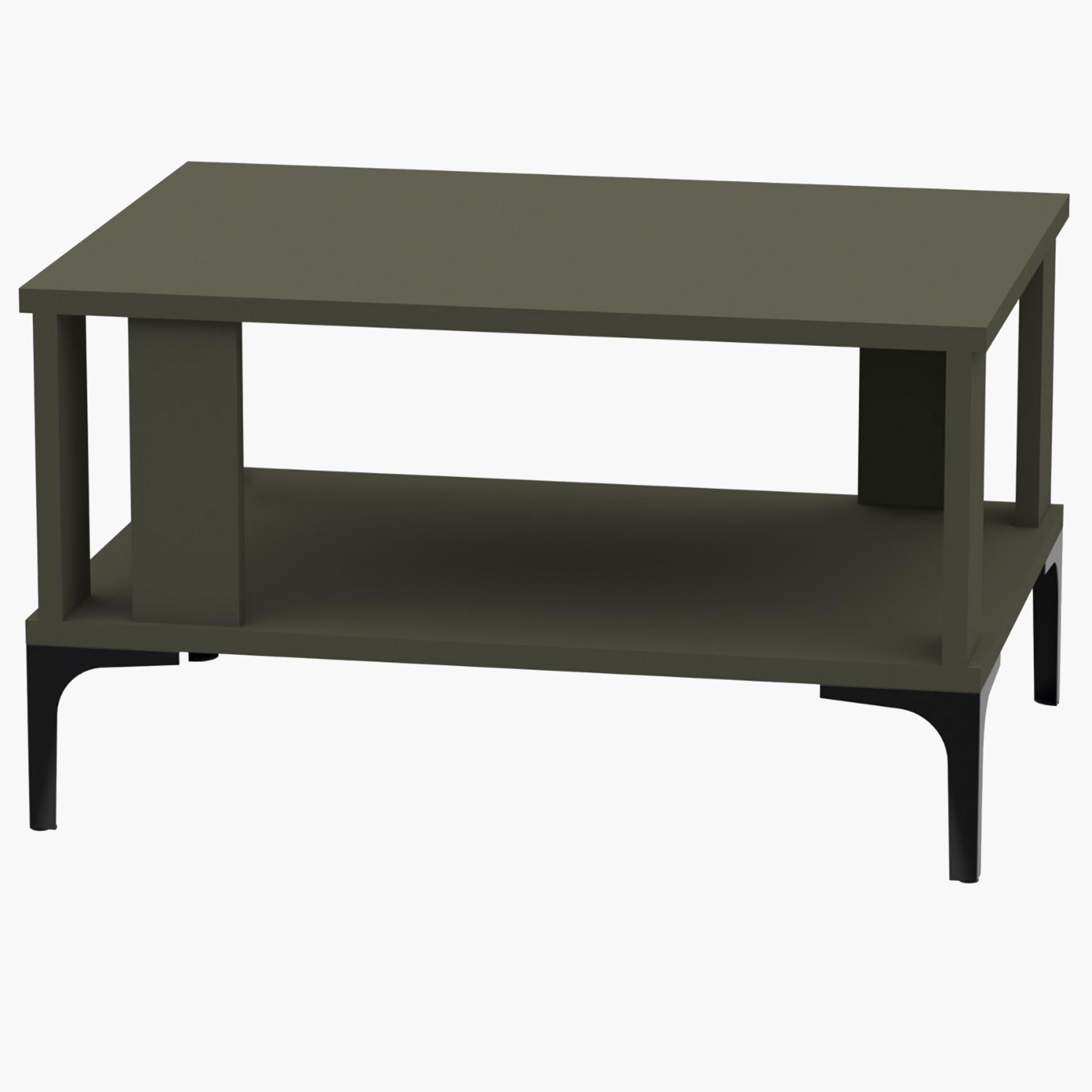 Modern Coffee Table with Storage Shelf - 70x50x40 cm-furniture-livingroom-coffeetables-image-1