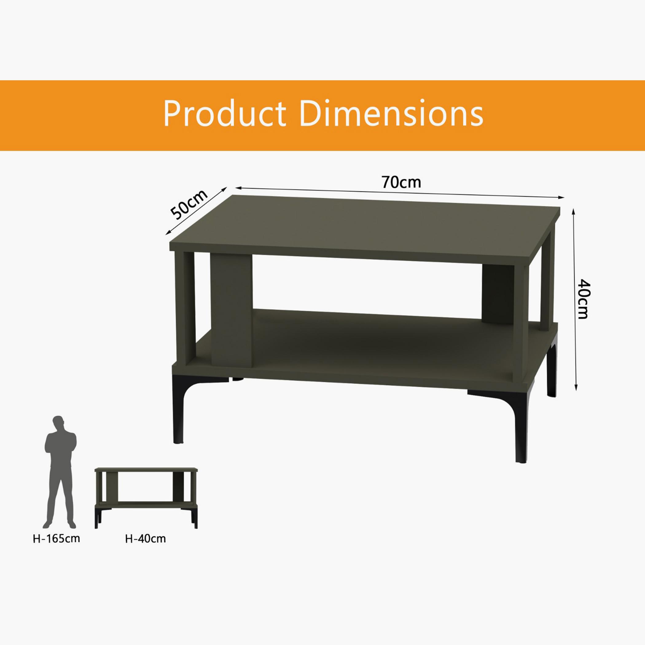 Modern Coffee Table with Storage Shelf - 70x50x40 cm-furniture-livingroom-coffeetables-image-5