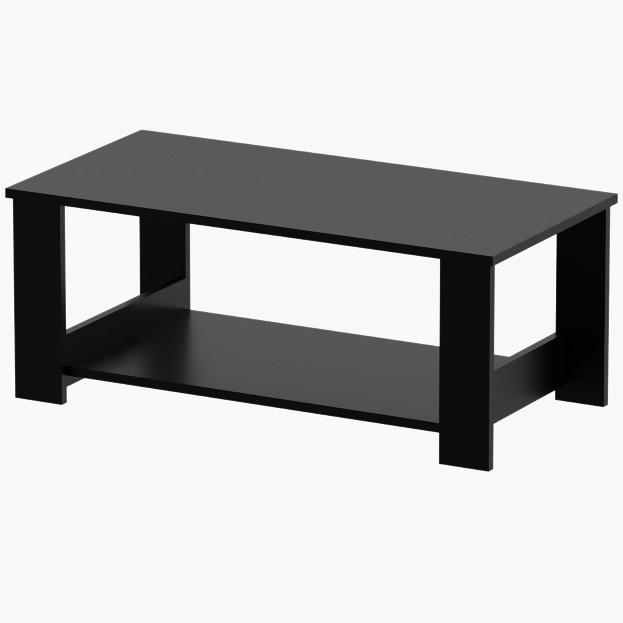 Wooden Top Coffee Table - 100x50x40 cm-furniture-livingroom-coffeetables-image-1