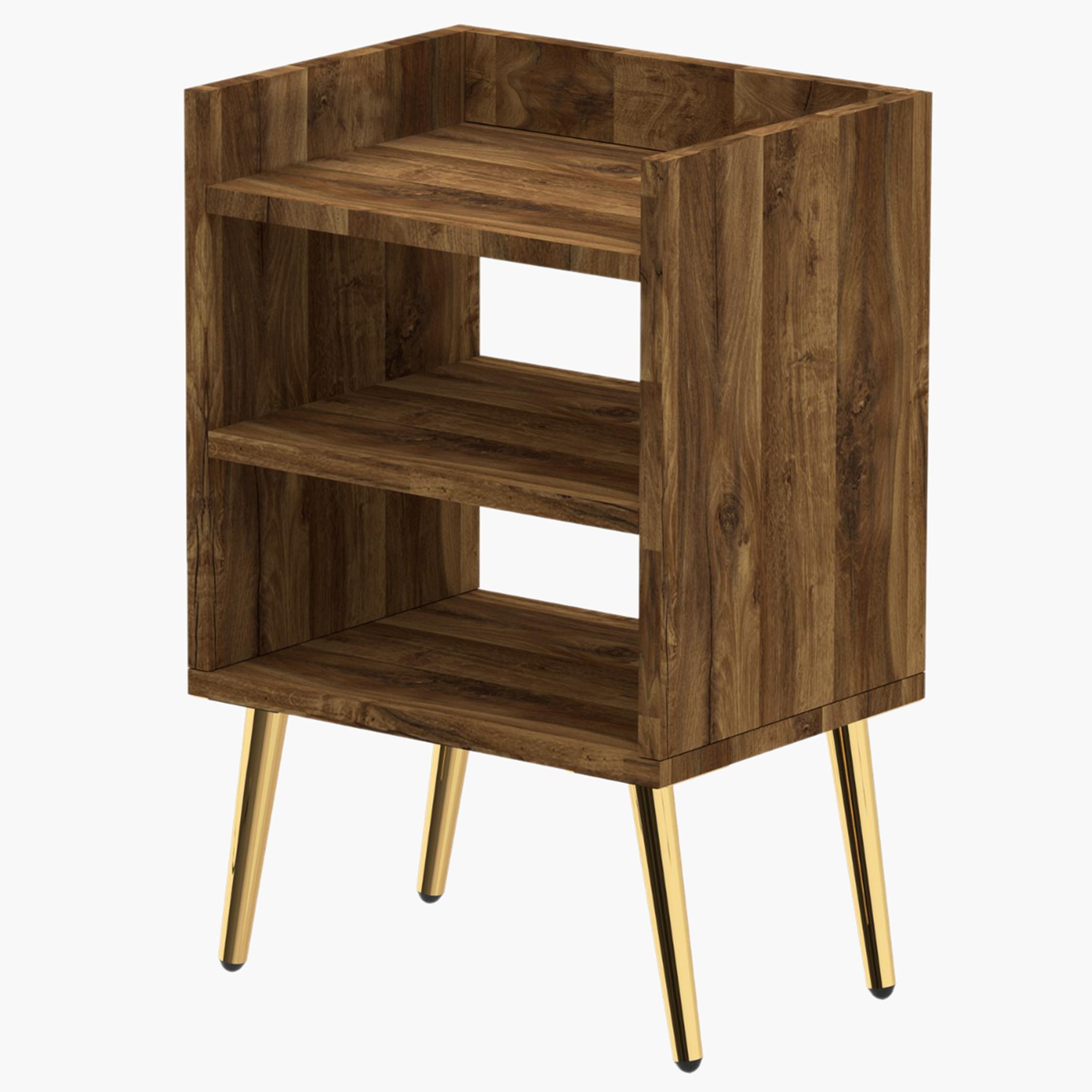 Modern Night Stand with Storage Shelf - 40x30x62 cm-furniture-bedroom-nightstands-image-1