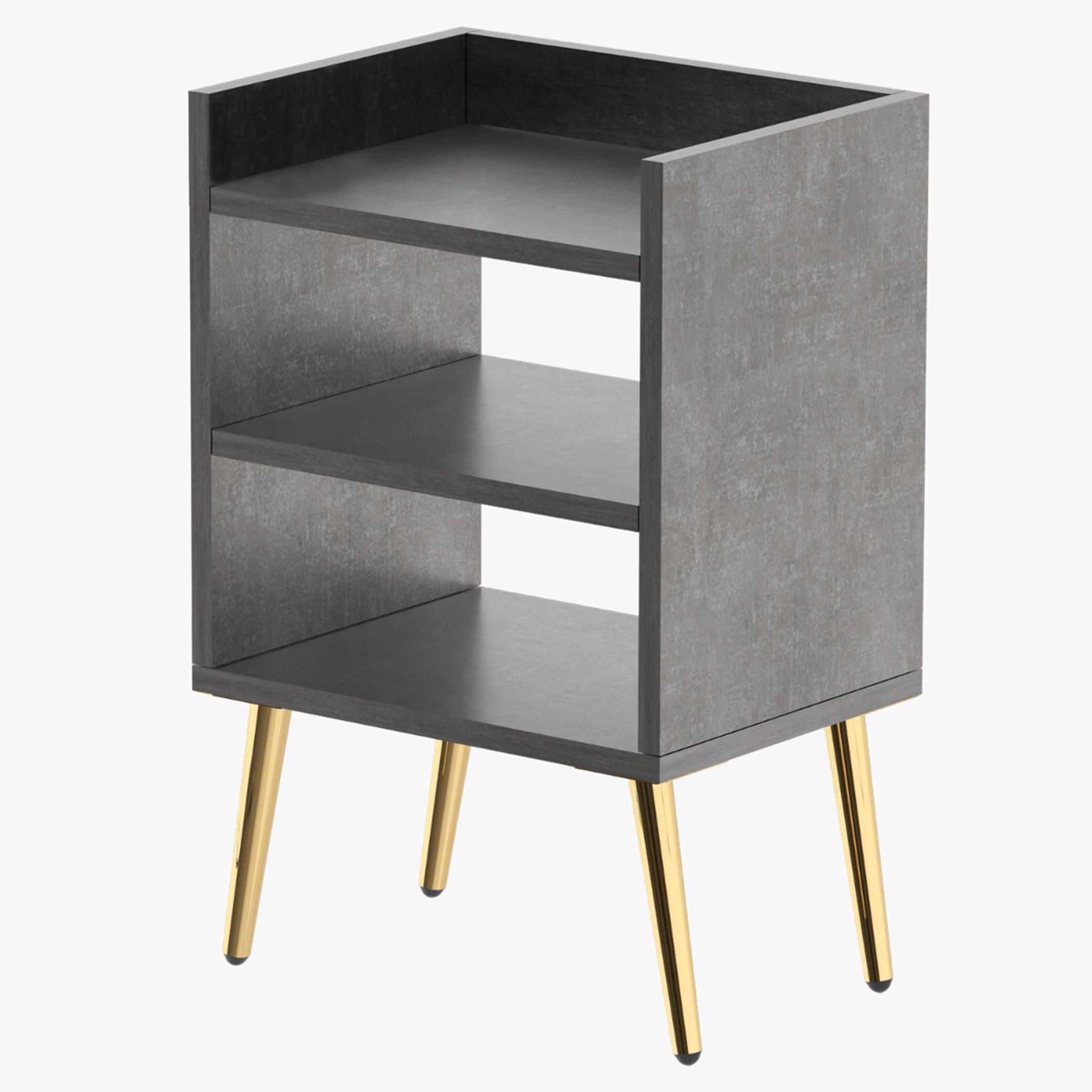 Modern Night Stand with Storage Shelf - 40x30x62 cm-furniture-bedroom-nightstands-image-1