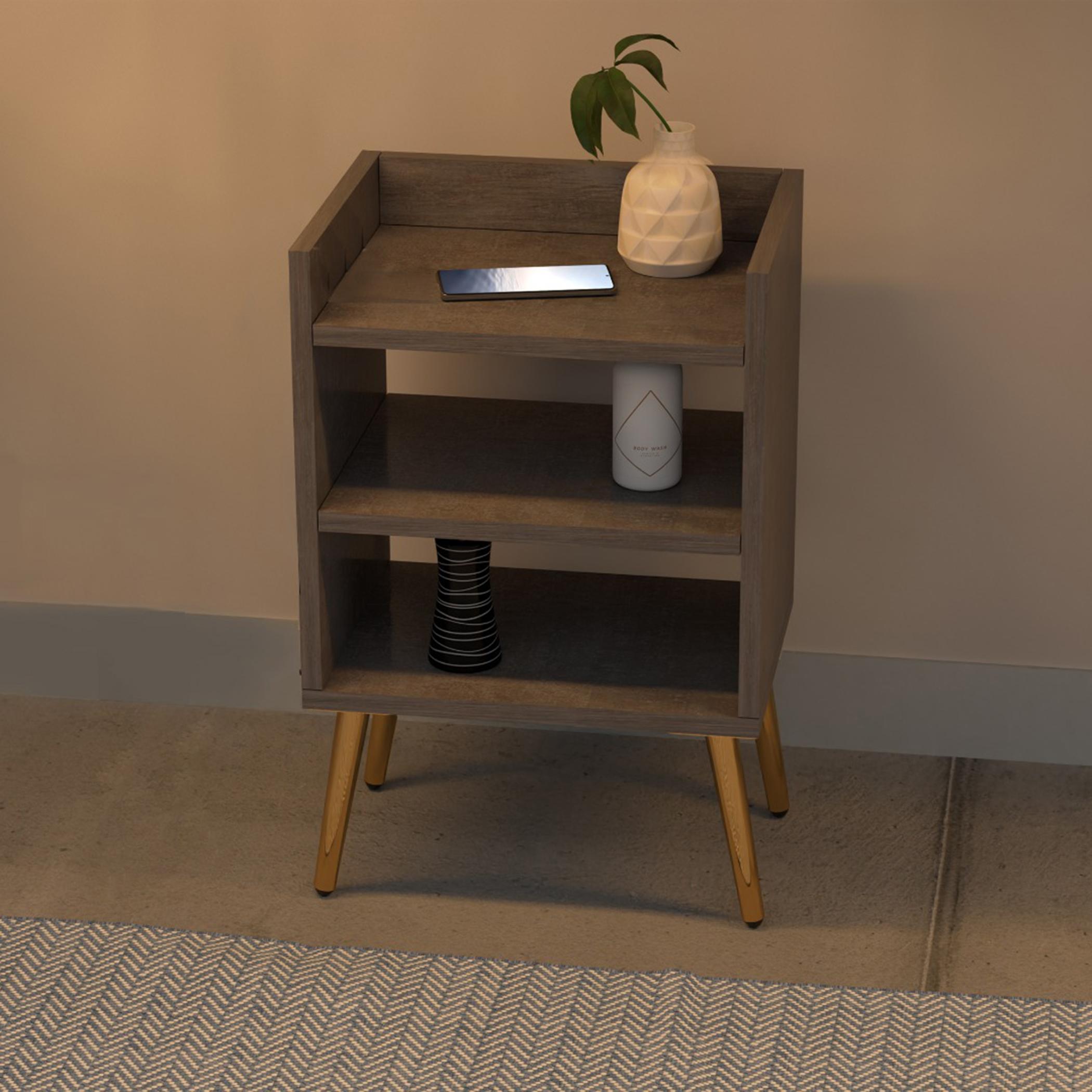 Modern Night Stand with Storage Shelf - 40x30x62 cm-furniture-bedroom-nightstands-image-3