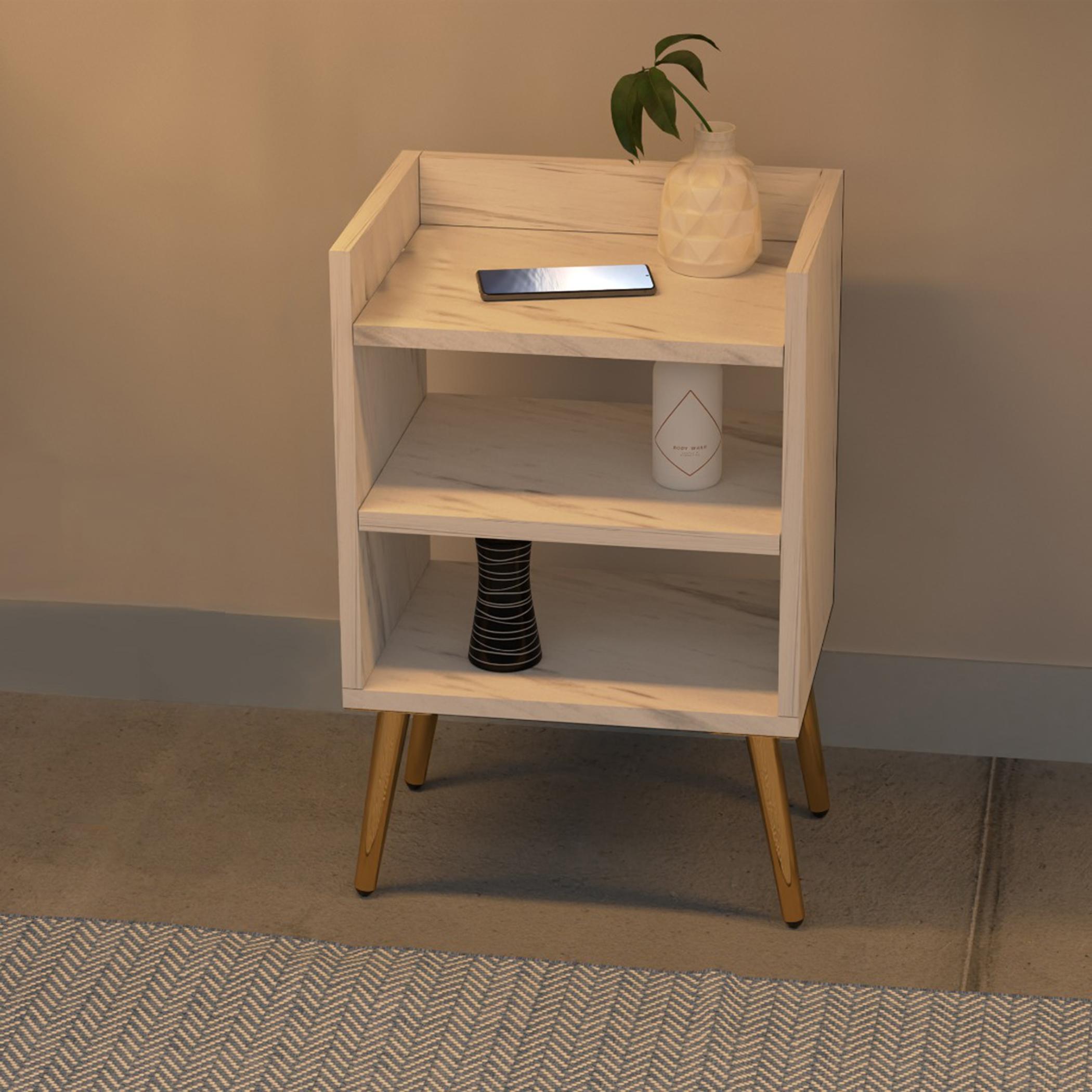 Modern Night Stand with Storage Shelf - 40x30x62 cm-furniture-bedroom-nightstands-image-3