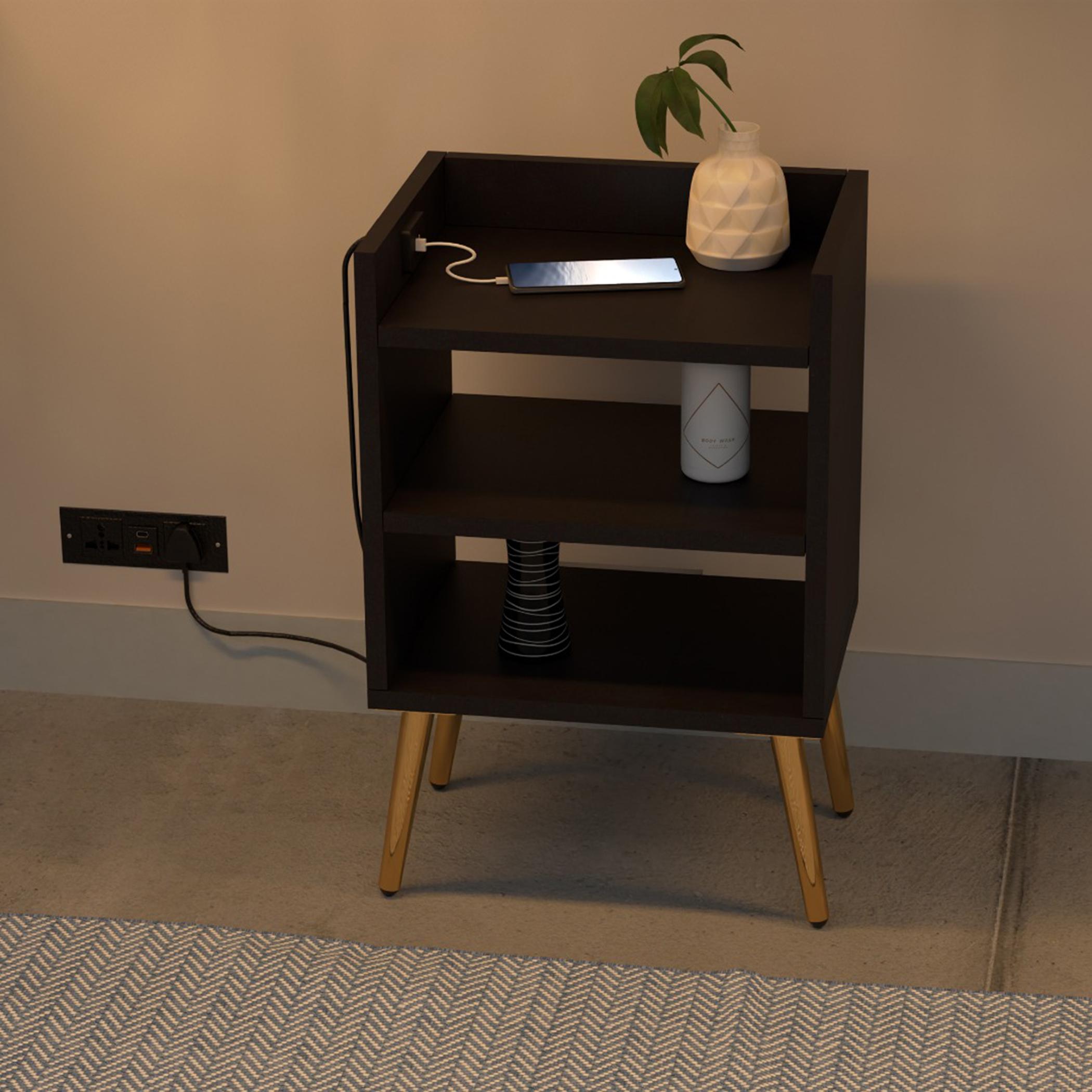 Modern Night Stand with Storage Shelf - 40x30x62 cm-furniture-bedroom-nightstands-image-3