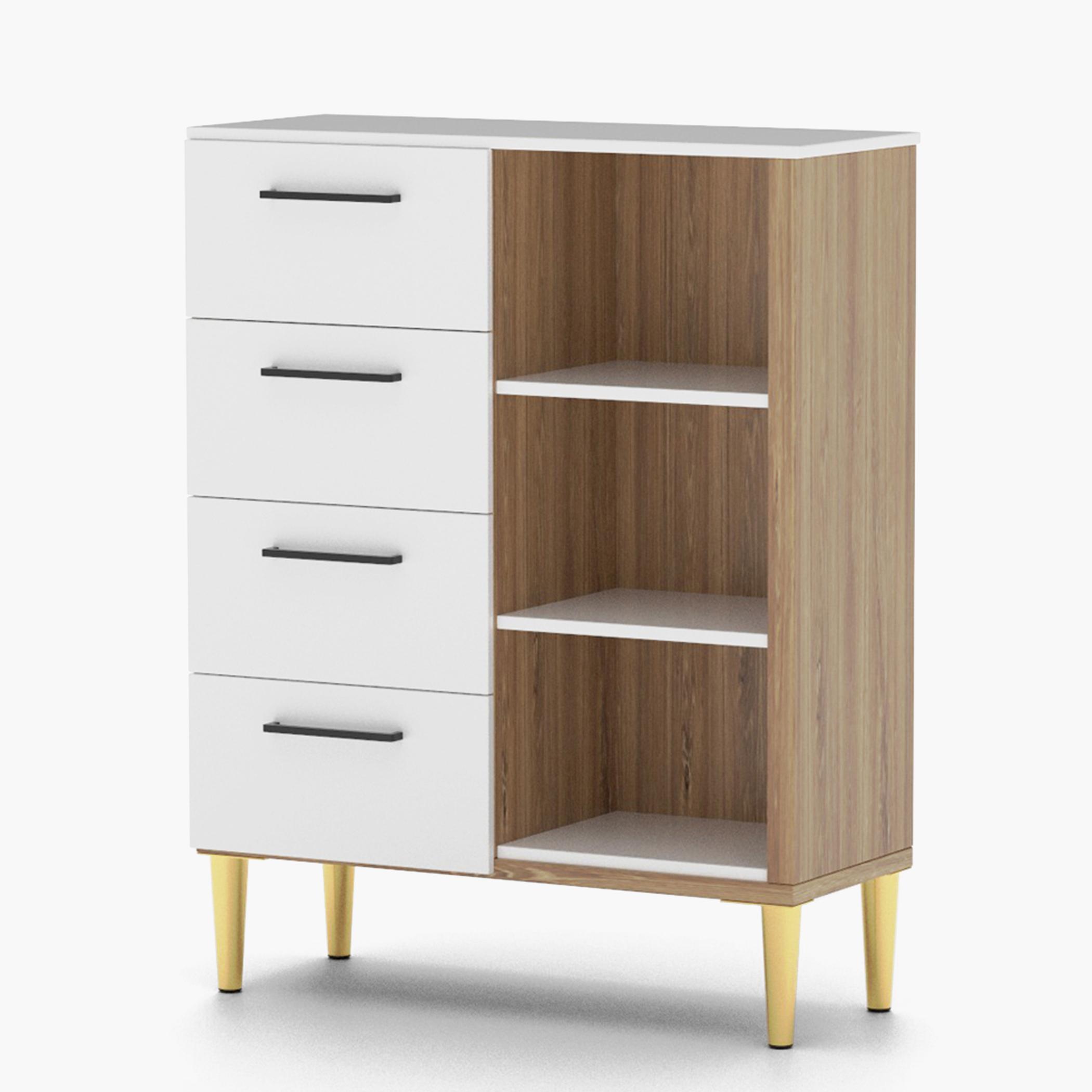وحدة تخزين بـ4 أدراج و3 رفوف مودرن من ماهماي-70x30x90 سم-furniture-bedroom-chestofdrawers-image-1