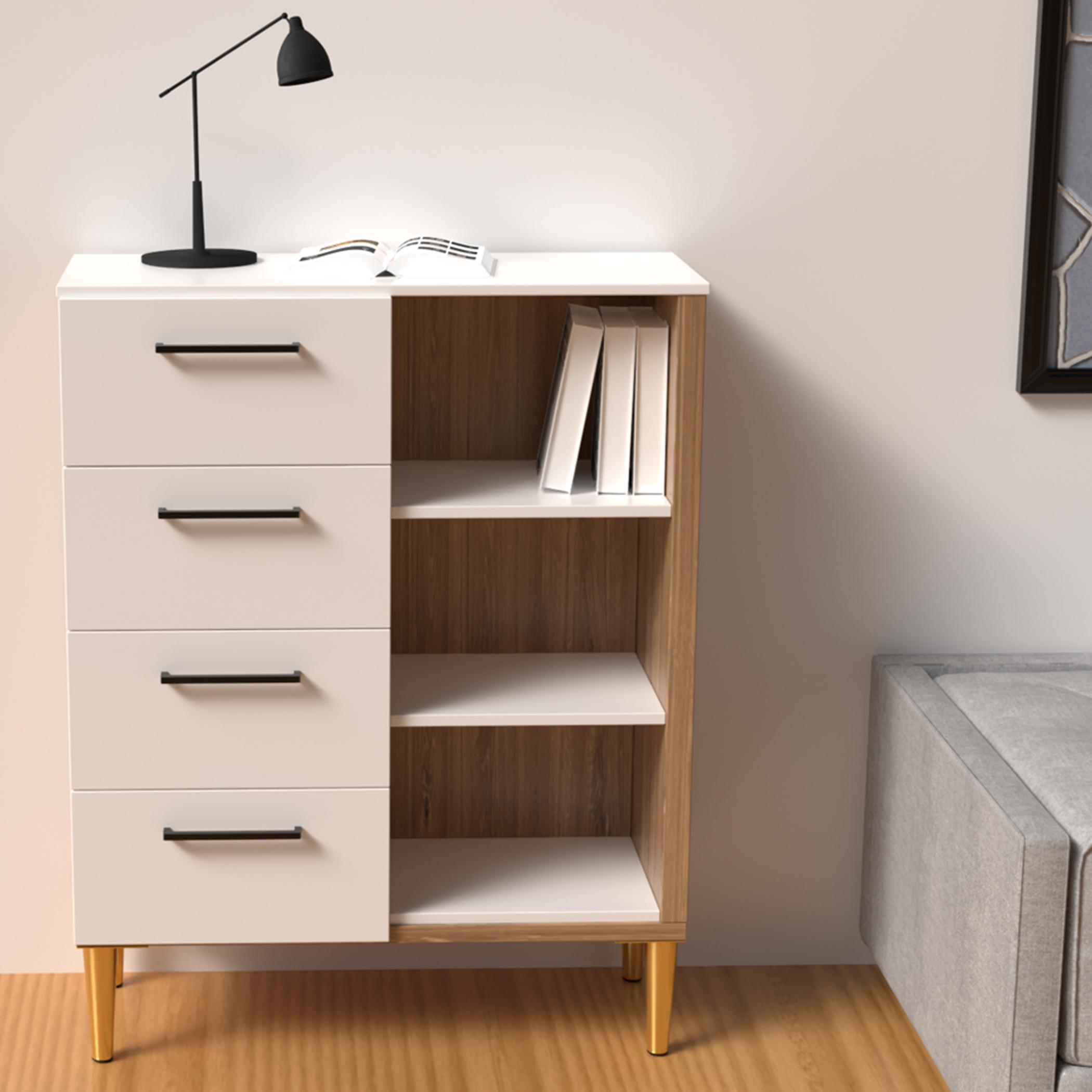 وحدة تخزين بـ4 أدراج و3 رفوف مودرن من ماهماي-70x30x90 سم-furniture-bedroom-chestofdrawers-image-2