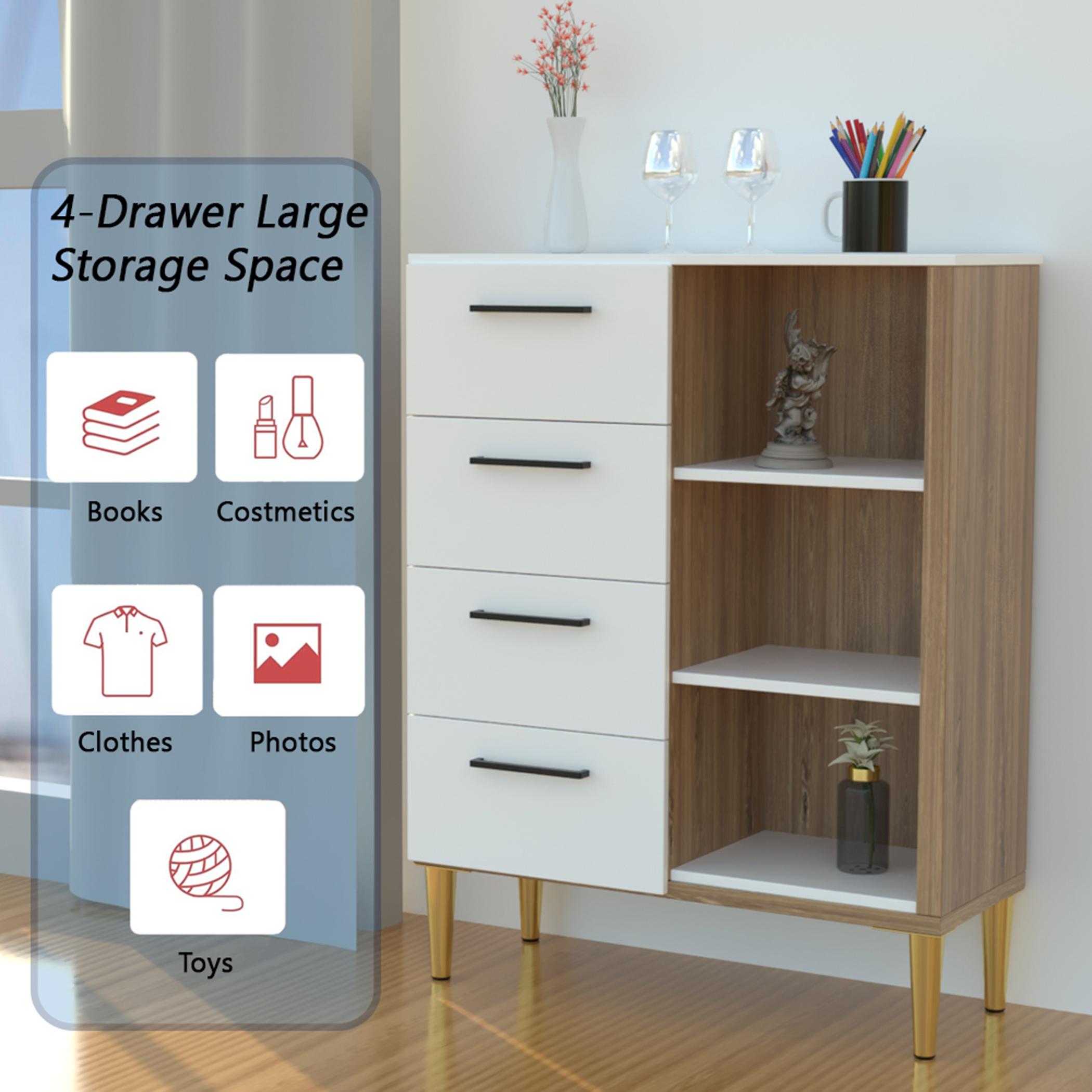 وحدة تخزين بـ4 أدراج و3 رفوف مودرن من ماهماي-70x30x90 سم-furniture-bedroom-chestofdrawers-image-3