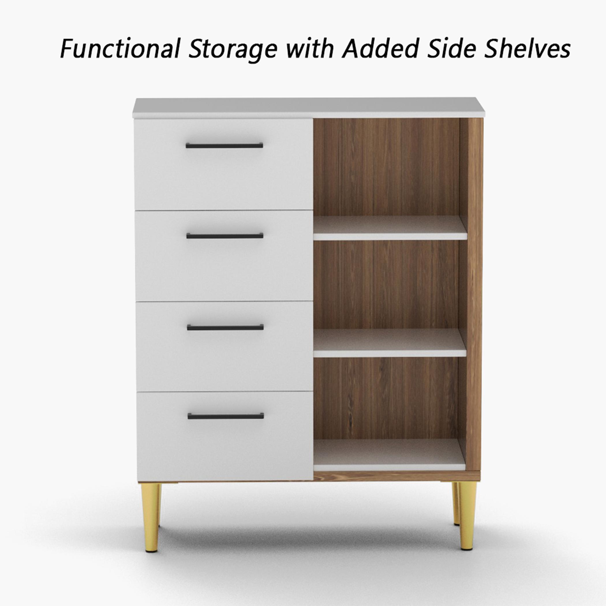 وحدة تخزين بـ4 أدراج و3 رفوف مودرن من ماهماي-70x30x90 سم-furniture-bedroom-chestofdrawers-image-4