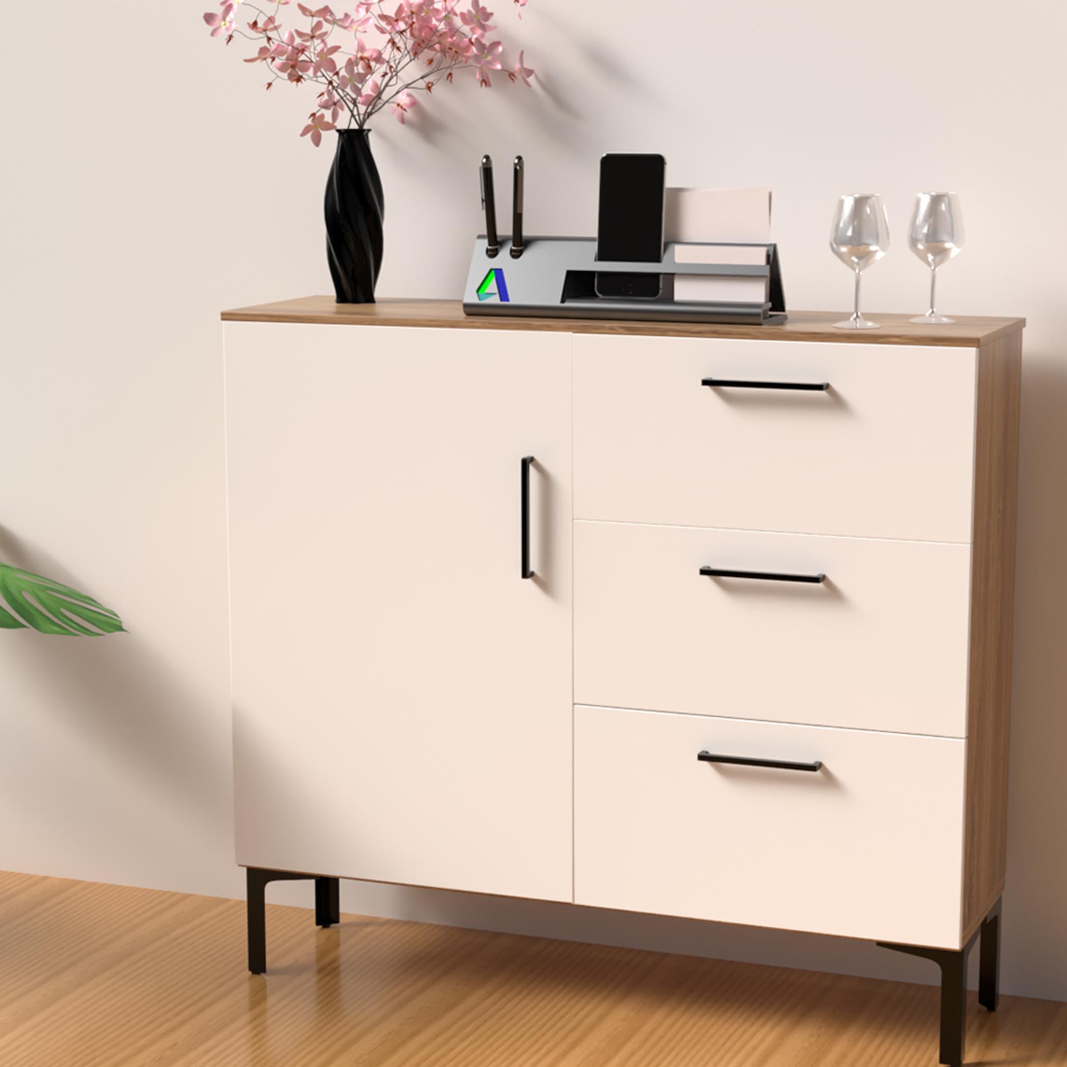 Wooden 3-Drawer Console Table  - 100x30x90 cms-furniture-livingroom-storageanddisplaycabinets-image-2