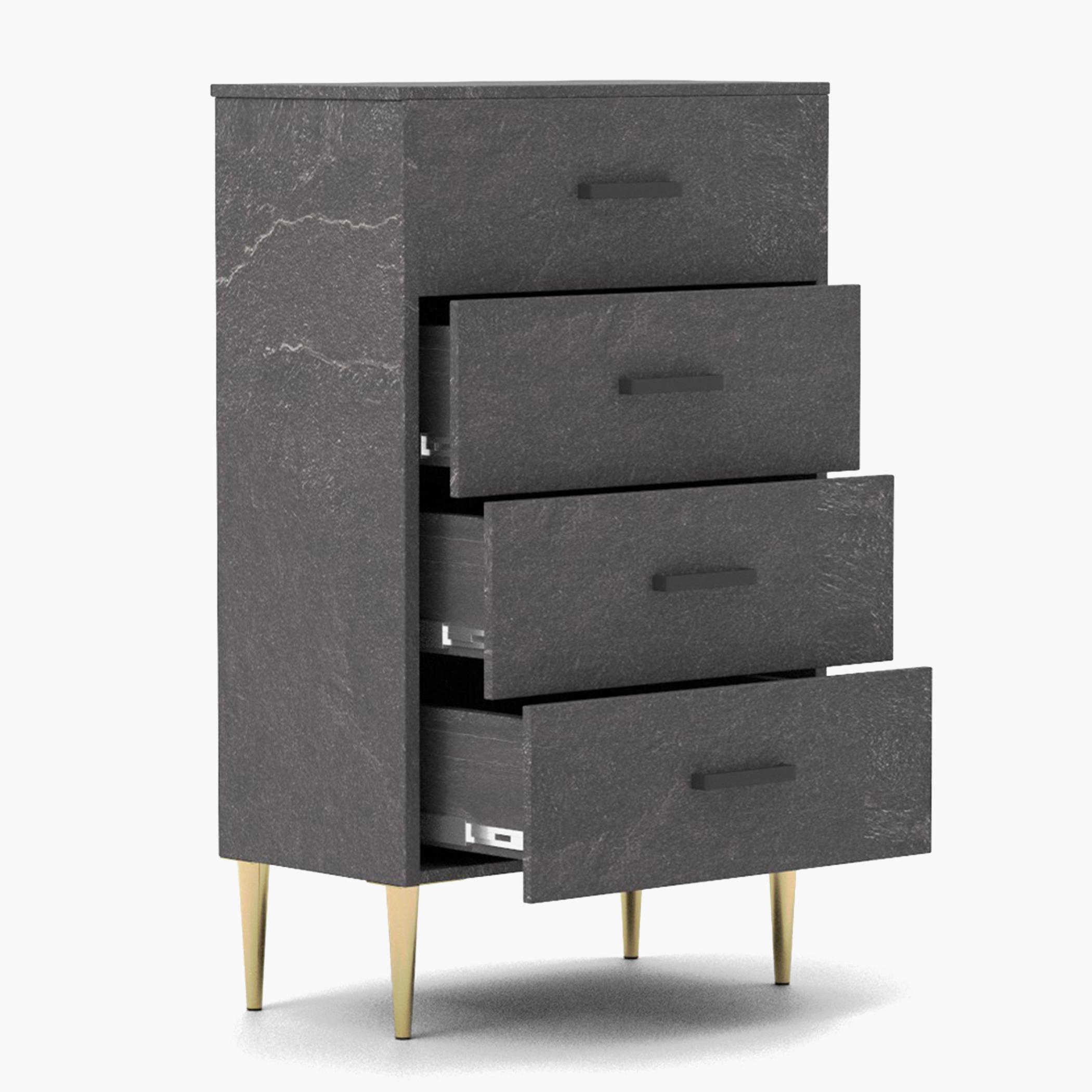 Modern Chest of 4-Drawers - 55x40x90 cm-furniture-bedroom-chestofdrawers-image-1