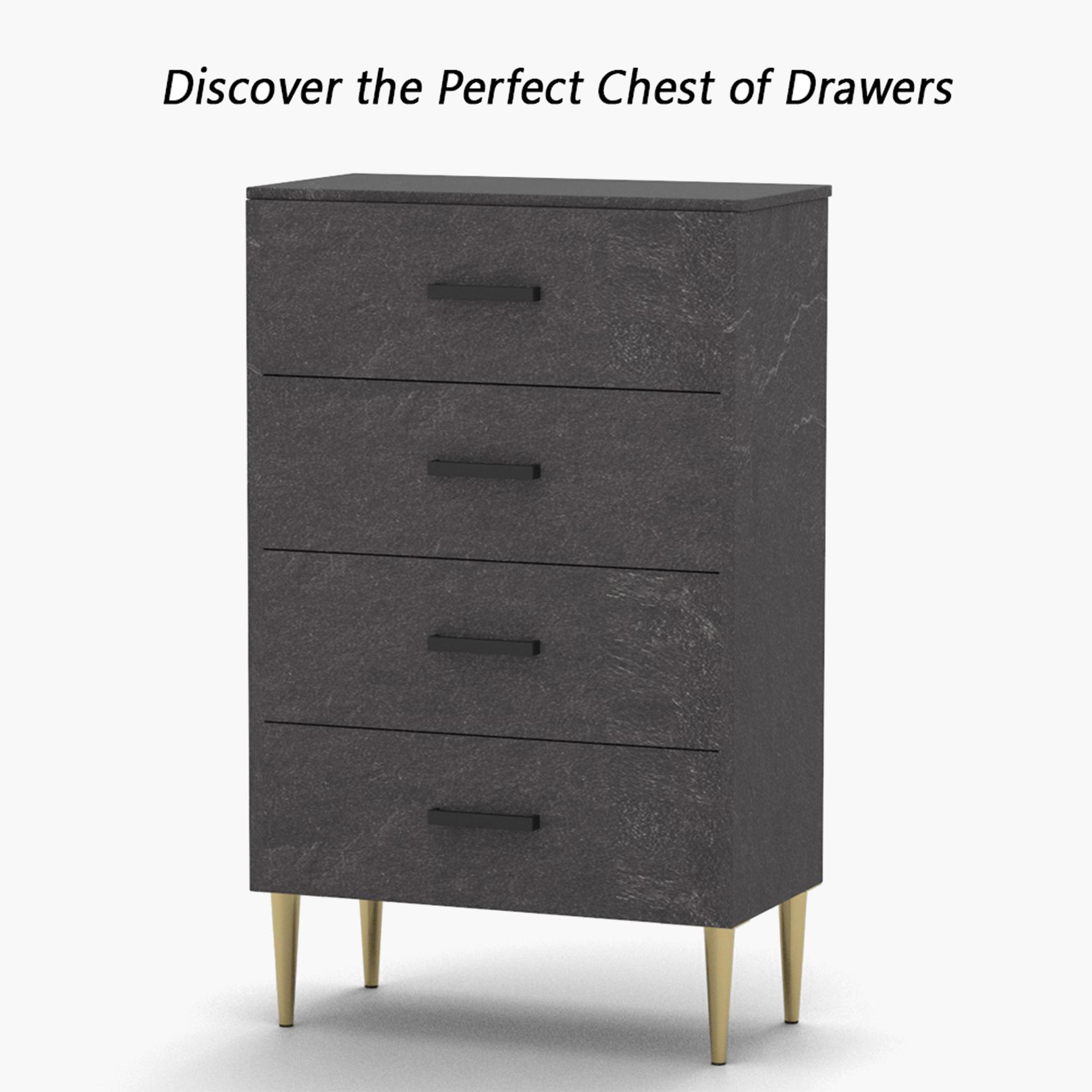 Modern Chest of 4-Drawers - 55x40x90 cm-furniture-bedroom-chestofdrawers-image-4