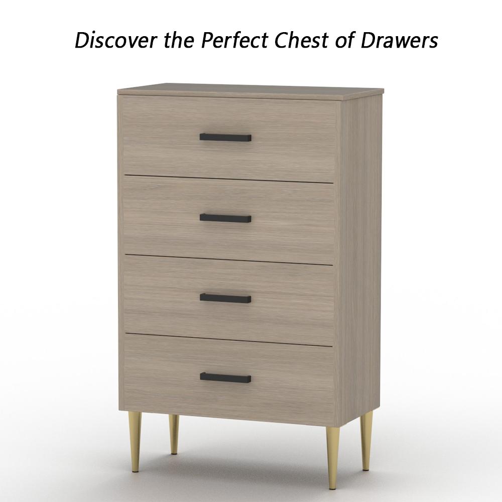Modern Chest of 4-Drawers - 55x40x90 cm-furniture-bedroom-chestofdrawers-image-4