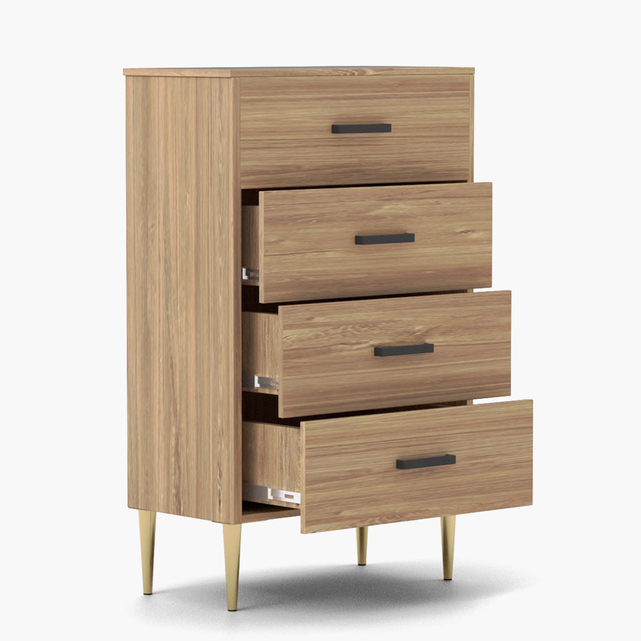 Modern Chest of 4-Drawers - 55x40x90 cm-furniture-bedroom-chestofdrawers-image-1