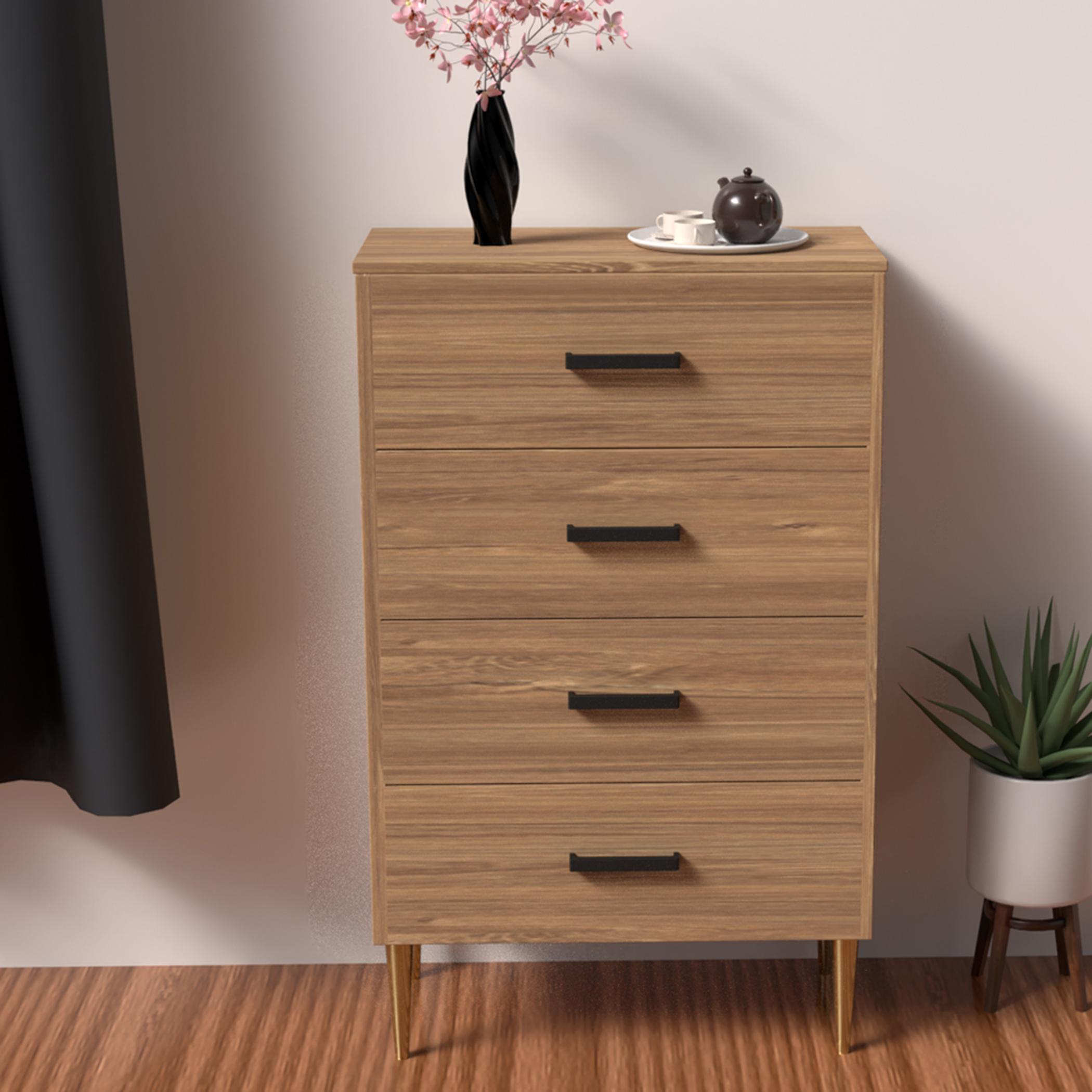 Modern Chest of 4-Drawers - 55x40x90 cm-furniture-bedroom-chestofdrawers-image-2