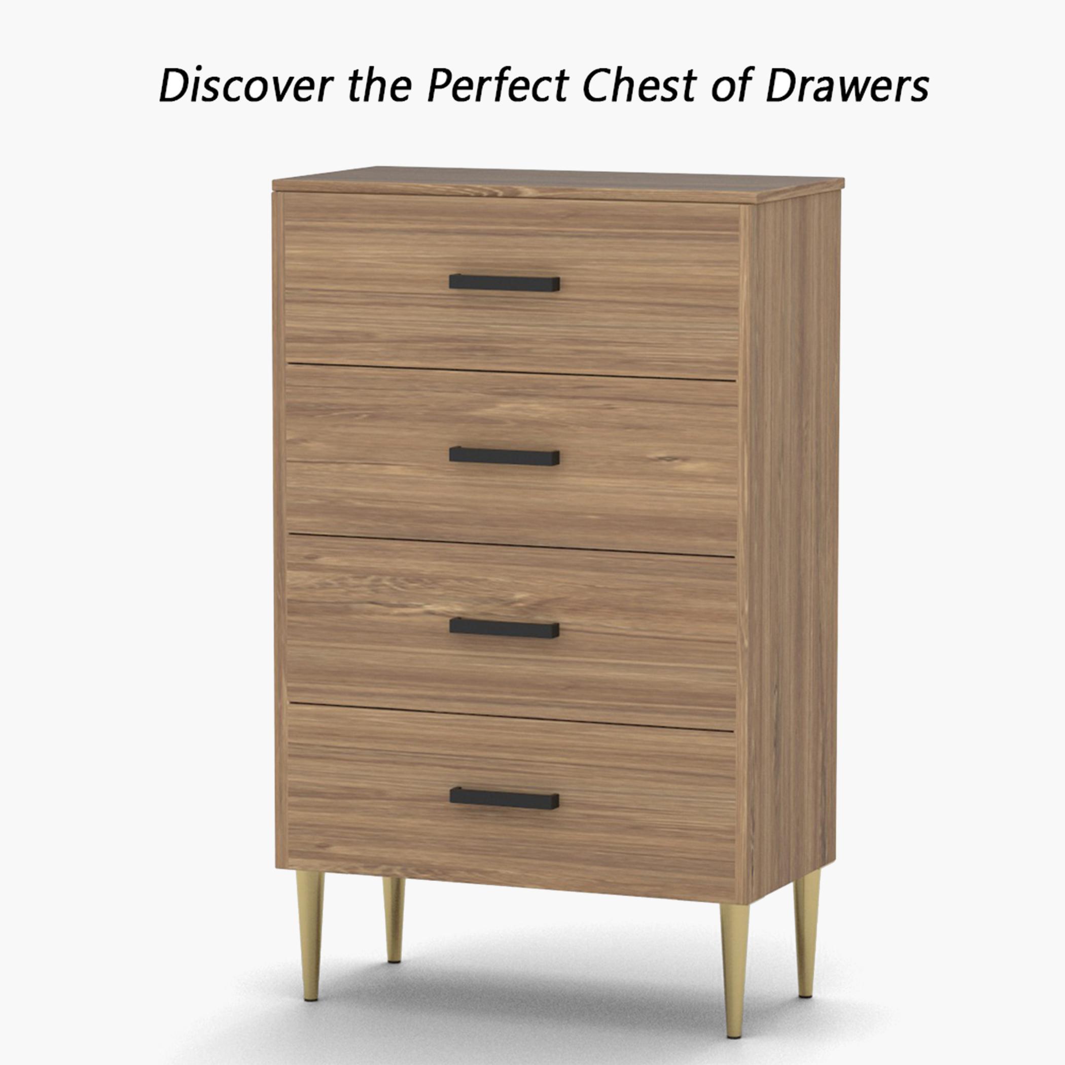 Modern Chest of 4-Drawers - 55x40x90 cm-furniture-bedroom-chestofdrawers-image-4