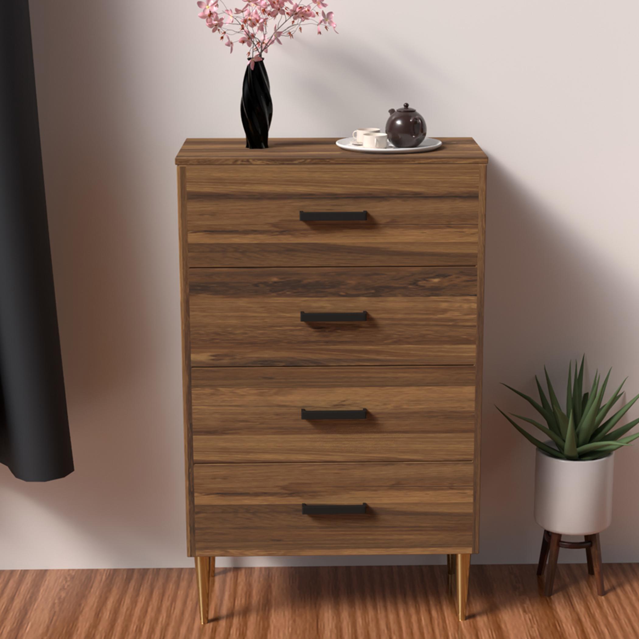 Modern Chest of 4-Drawers - 55x40x90 cms-furniture-bedroom-chestofdrawers-image-2