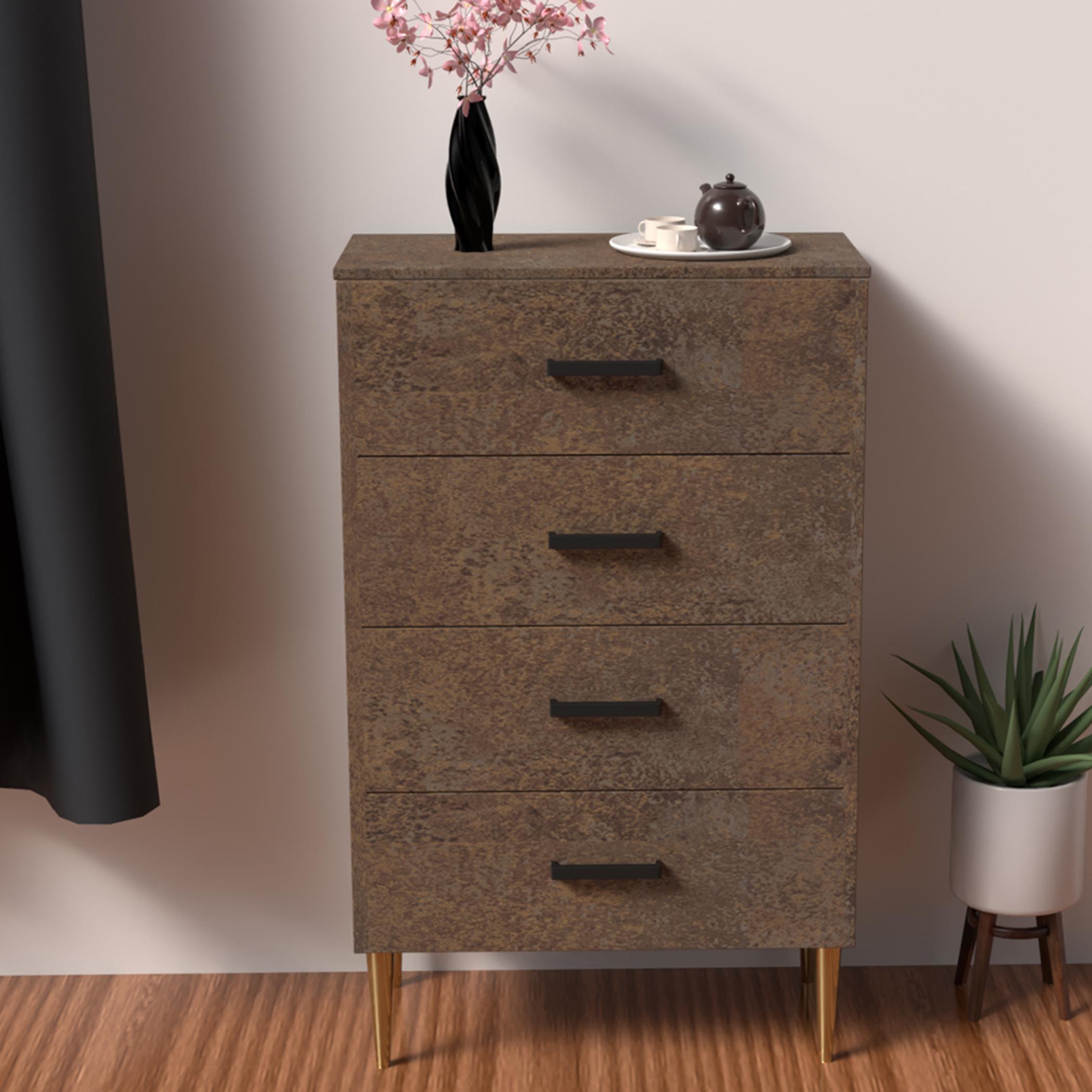 Modern Chest of 4-Drawers - 55x40x90 cm-furniture-bedroom-chestofdrawers-image-2