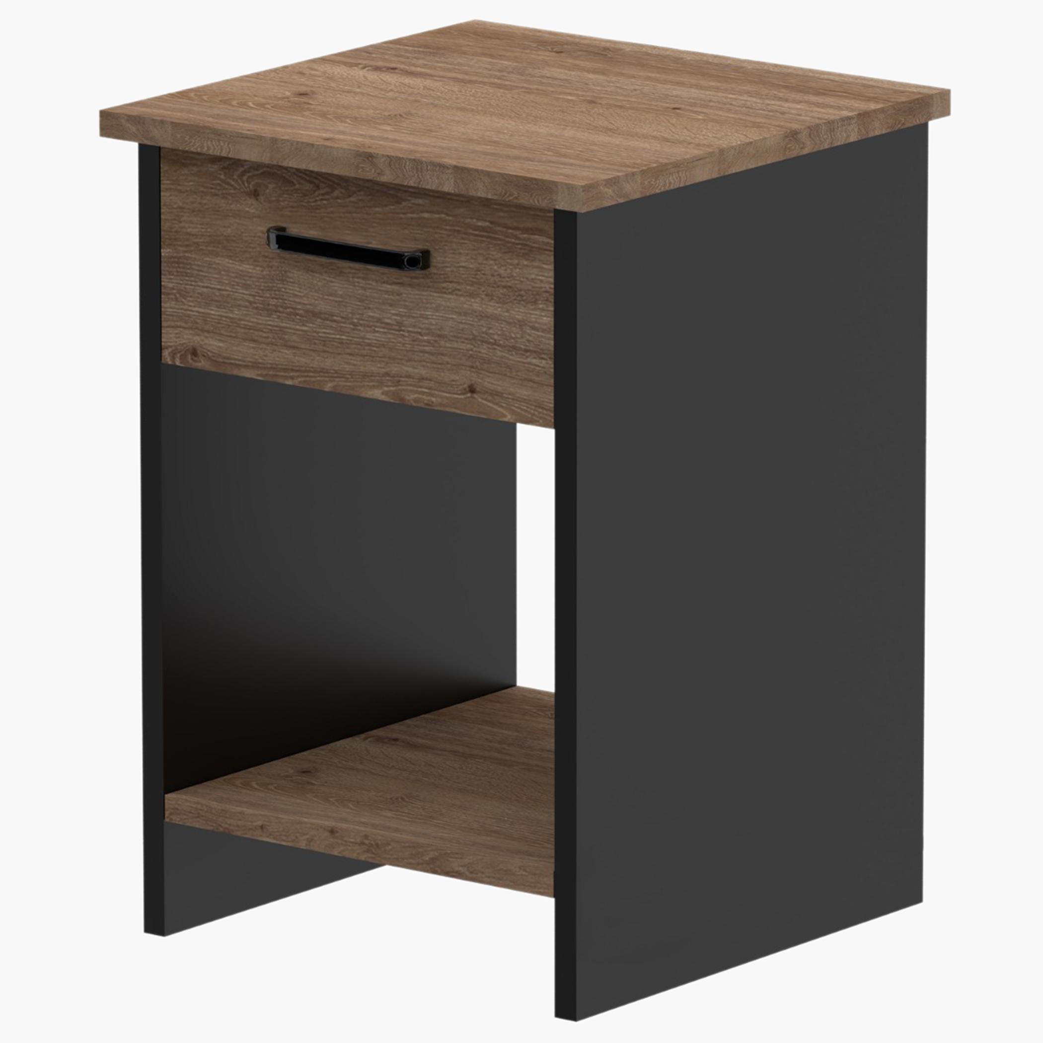 Wooden Nightstand with Drawer - 40x40x56 cm-furniture-bedroom-nightstands-image-1