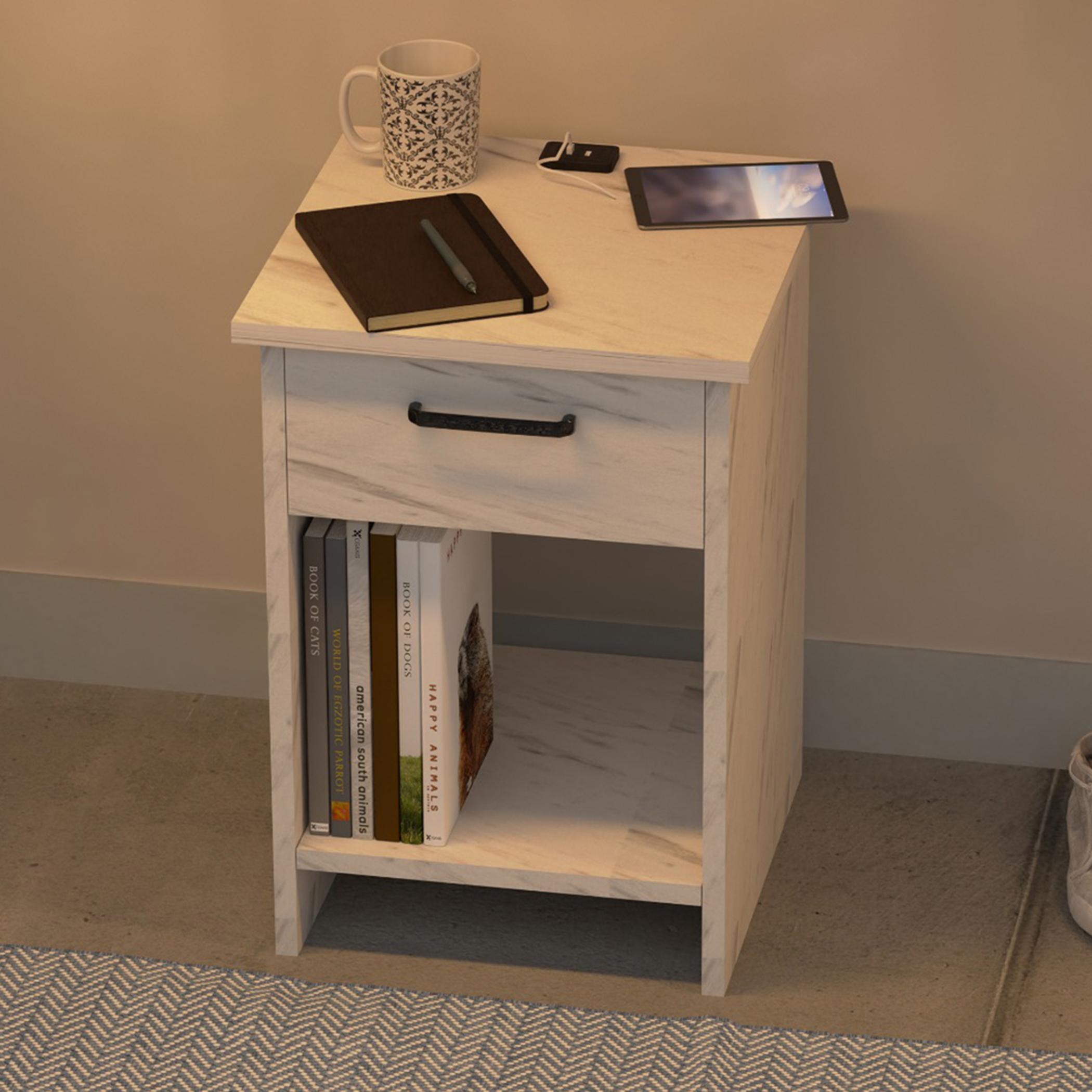 Modern Nightstand with USB Charger Port - 56x40x40 cm-furniture-bedroom-nightstands-image-3
