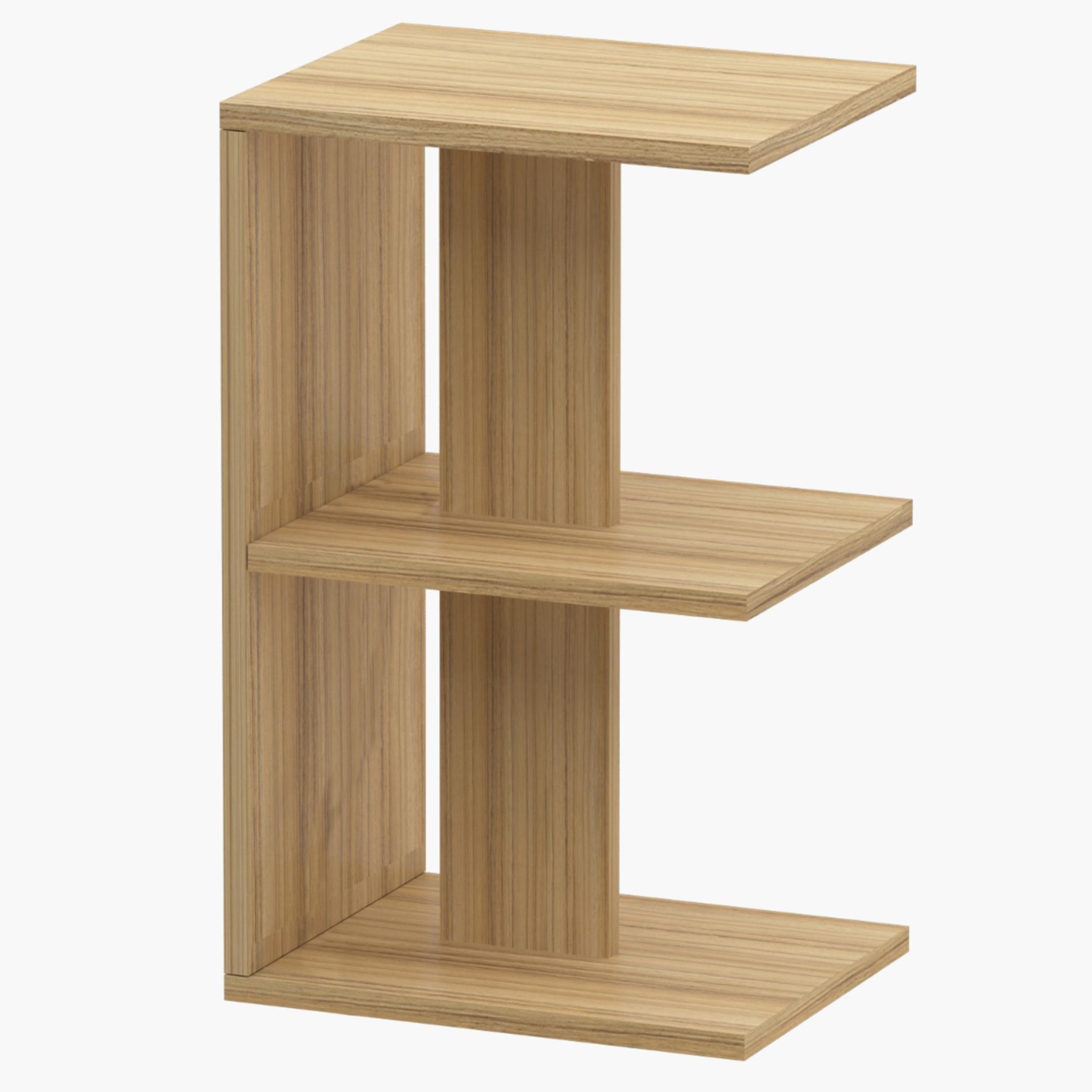 Modern E-Shape Nightstand - 38x30x62 cm-furniture-bedroom-nightstands-image-1