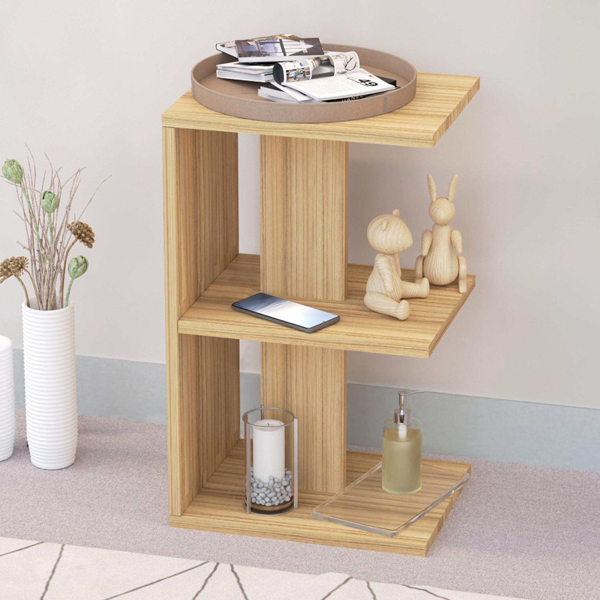 Modern E-Shape Nightstand - 38x30x62 cm-furniture-bedroom-nightstands-image-4