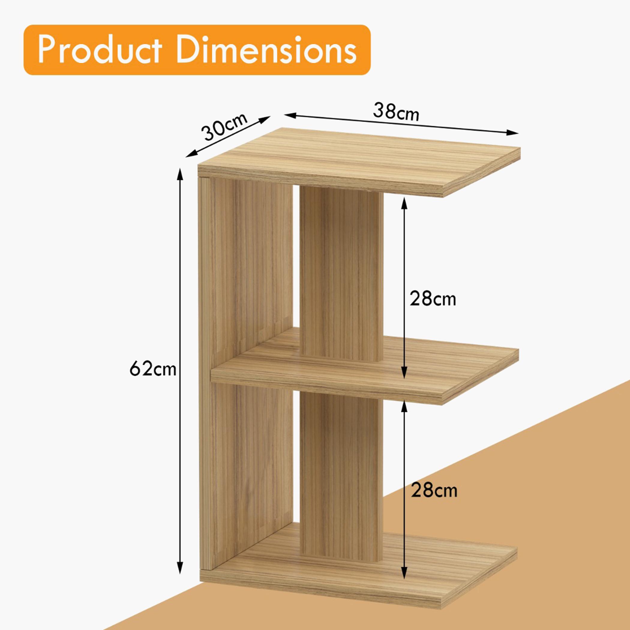 Modern E-Shape Nightstand - 38x30x62 cm-furniture-bedroom-nightstands-image-5